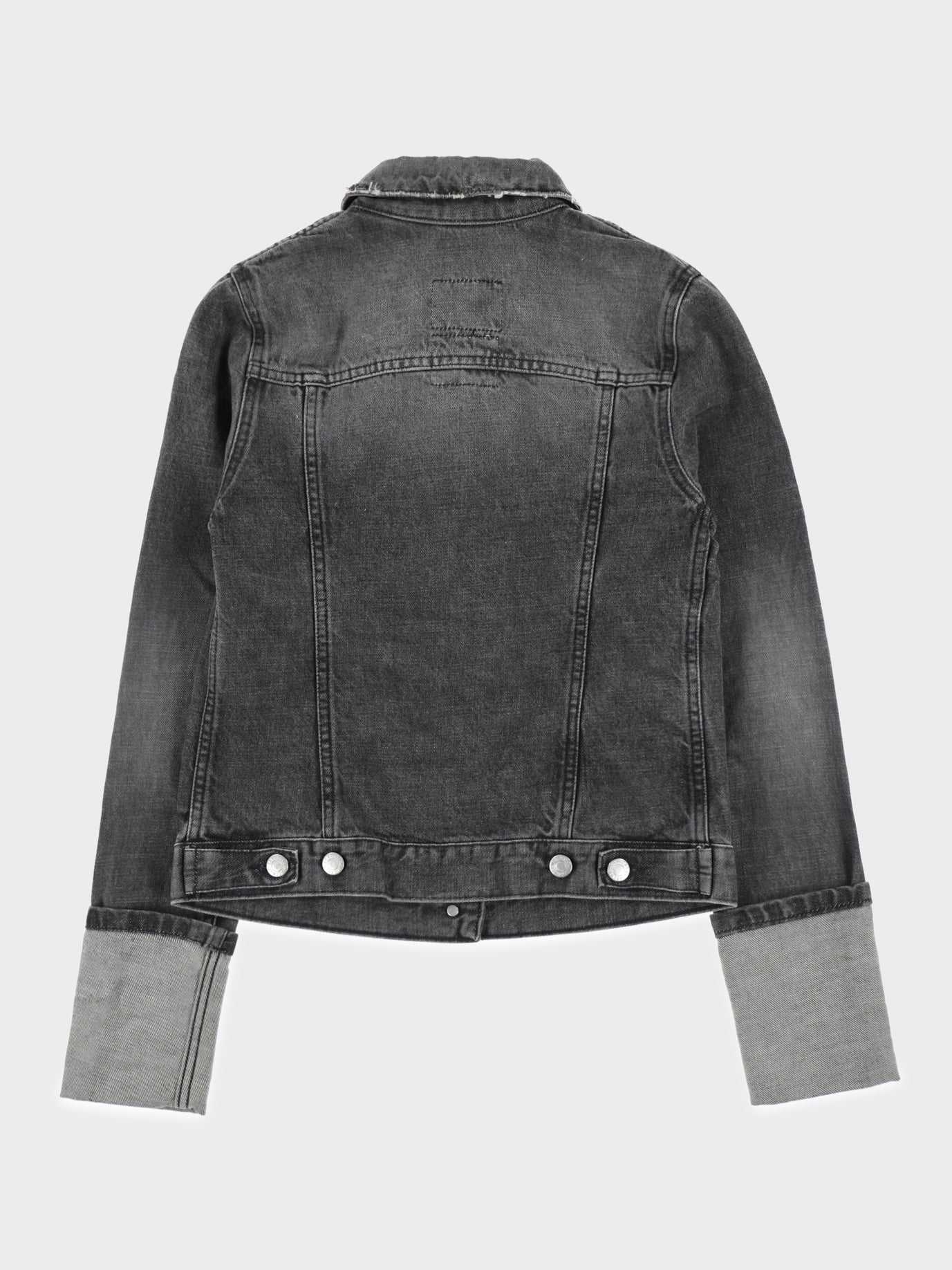 Faded Black Denim Jacket