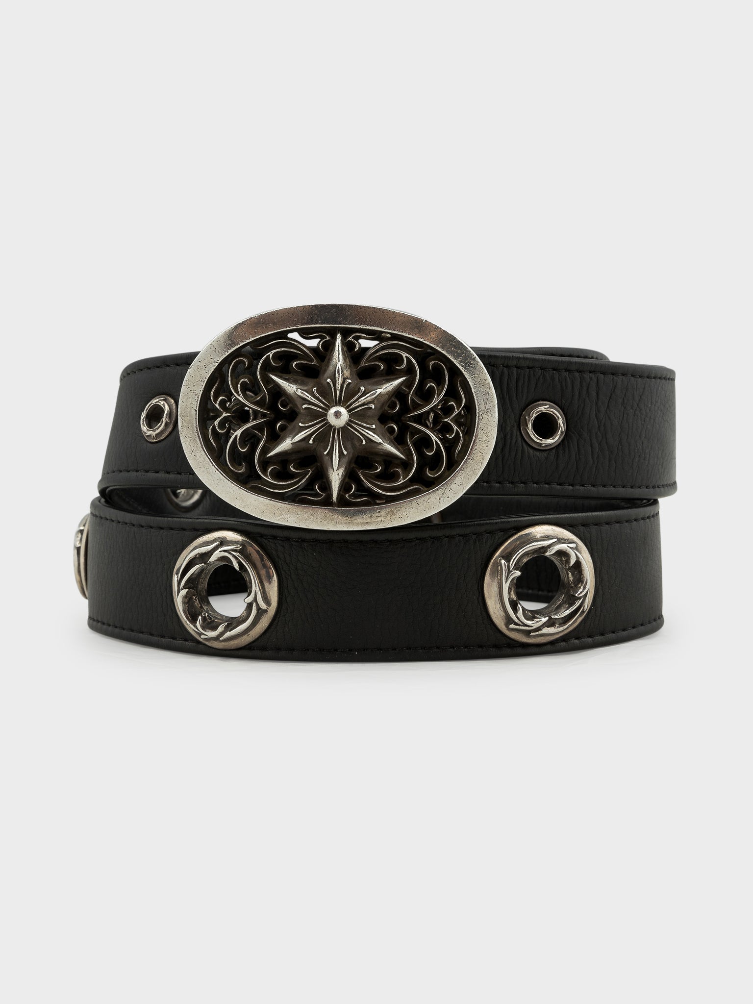 Buy Chrome Hearts Loaded Grommet Belt & Star Buckle Online at Groupie