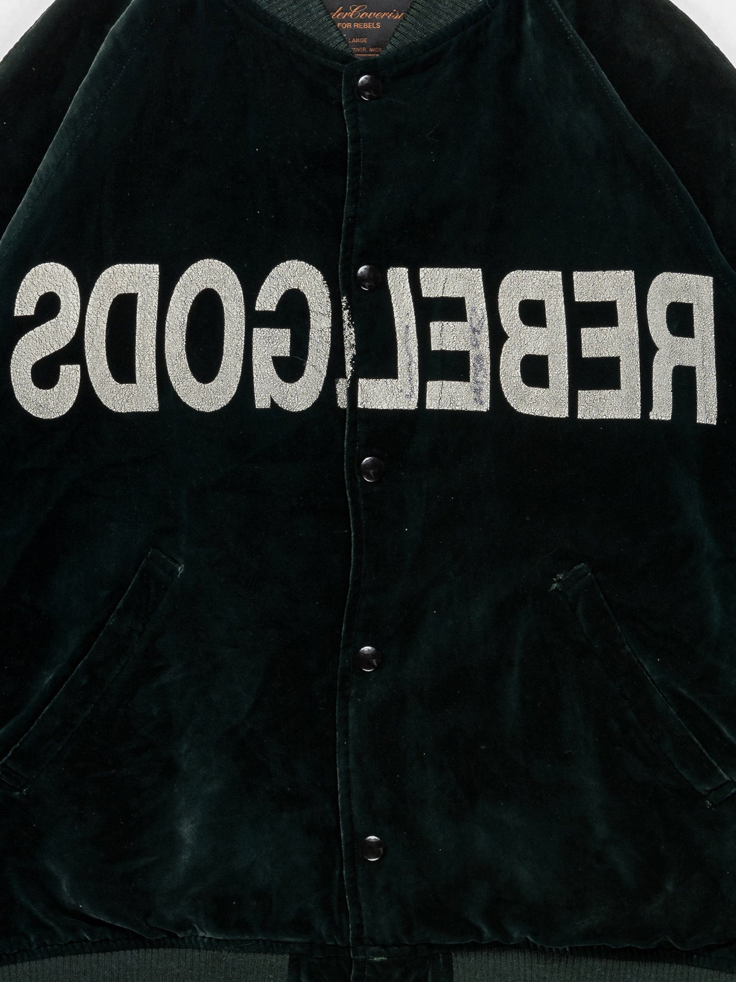 Jun Signed 'Rebelgods' Velour Bomber