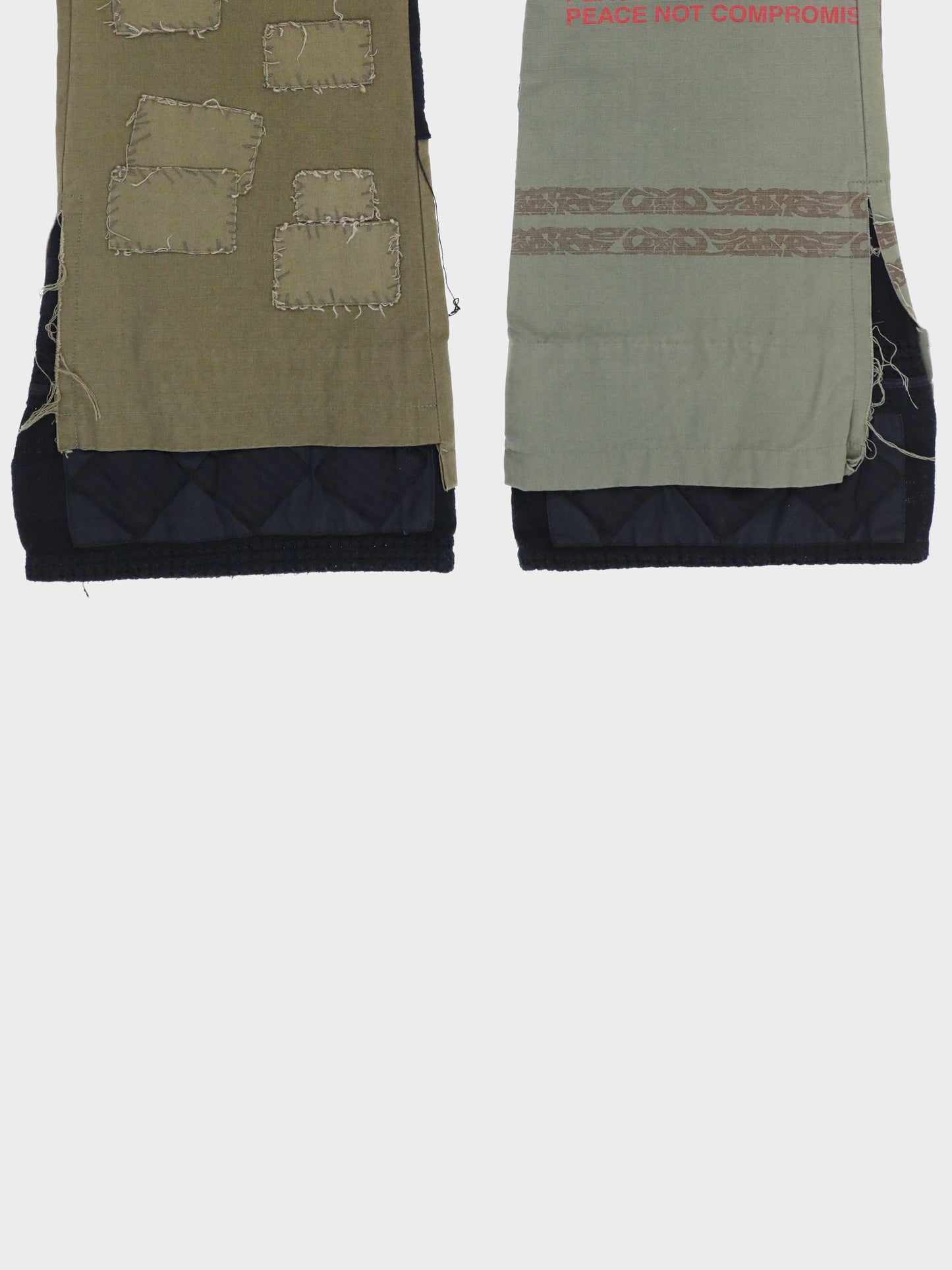 Scab Two Tone Patched Pants