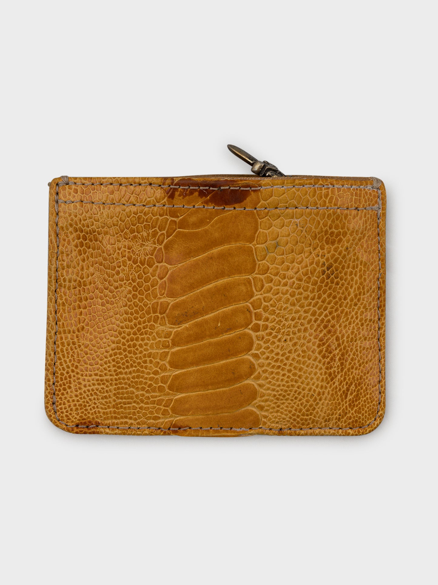 Ostrich Leg Zip Wallet