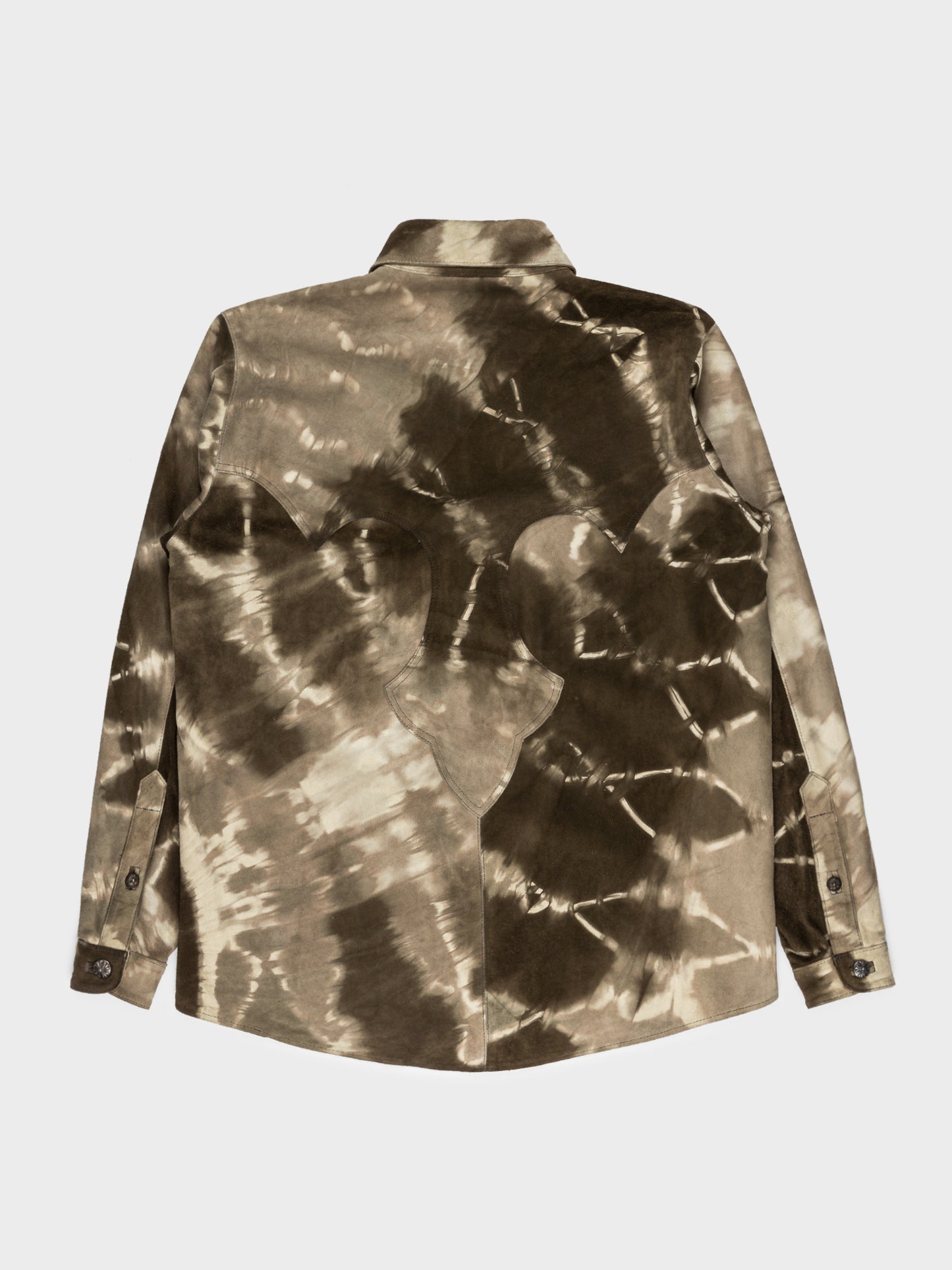 Tie Dye Suede Shirt