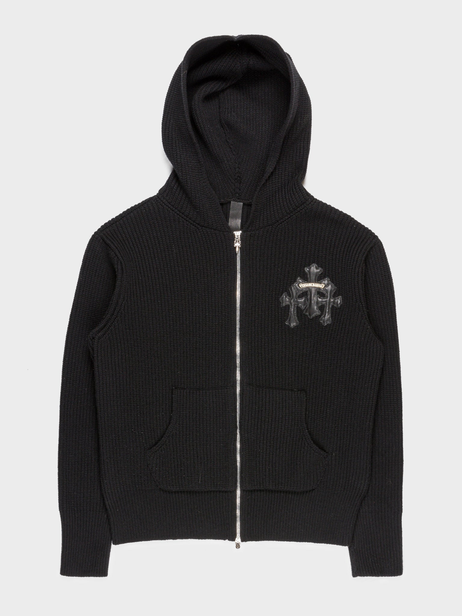 Buy Chrome Hearts Cross Patch Knit Hoodie Online at Groupie