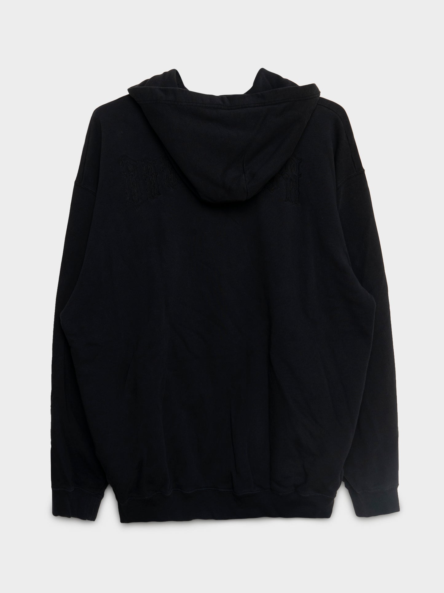 Metal Outline Embroidered Hoodie