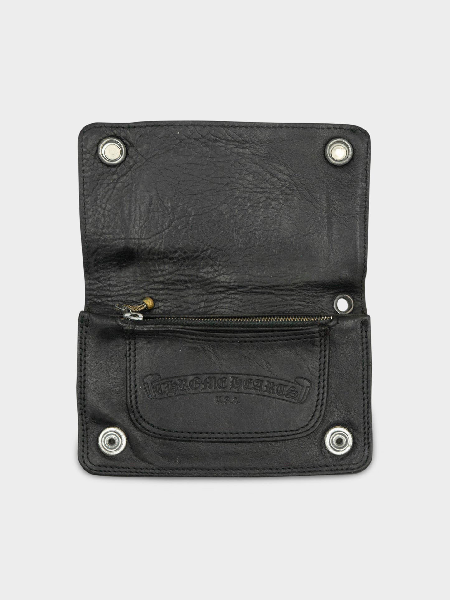 Fleur Snap Wallet Chrome Hearts