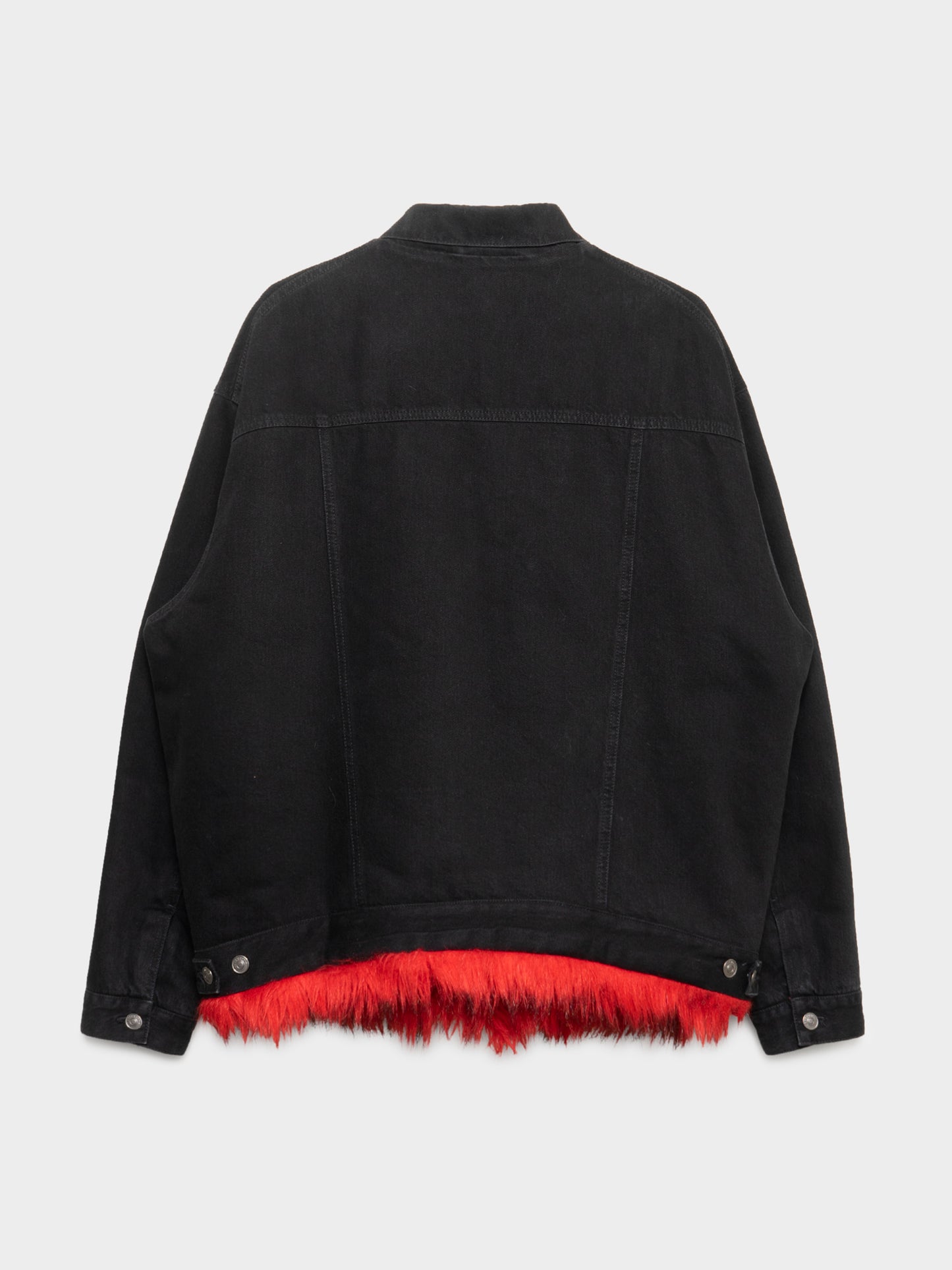Fur-lined Denim Jacket