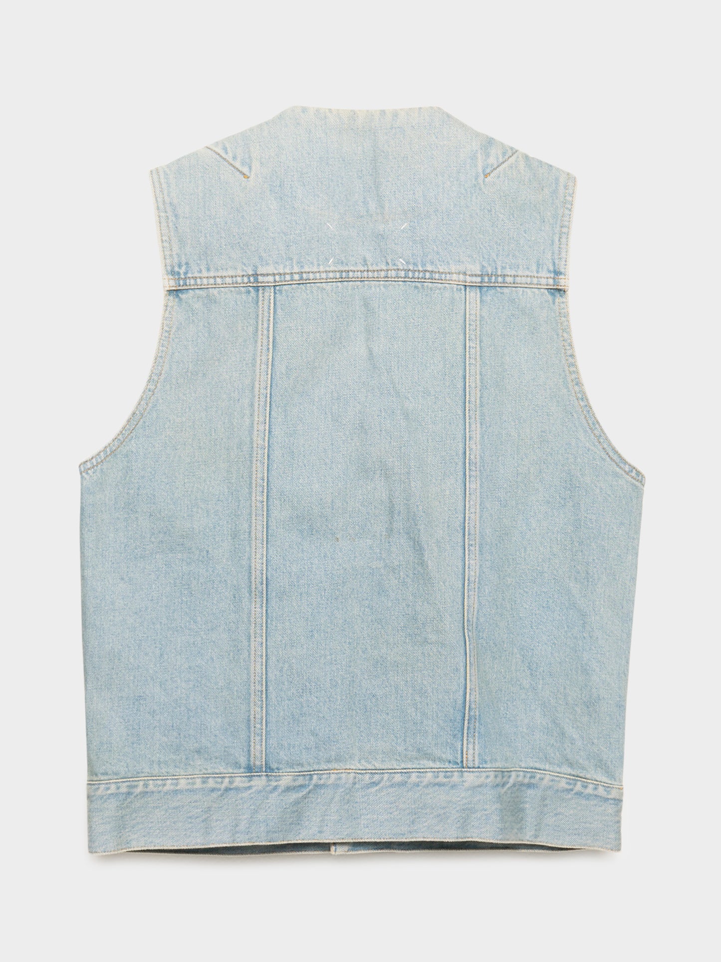 Reconstructed Denim Vest