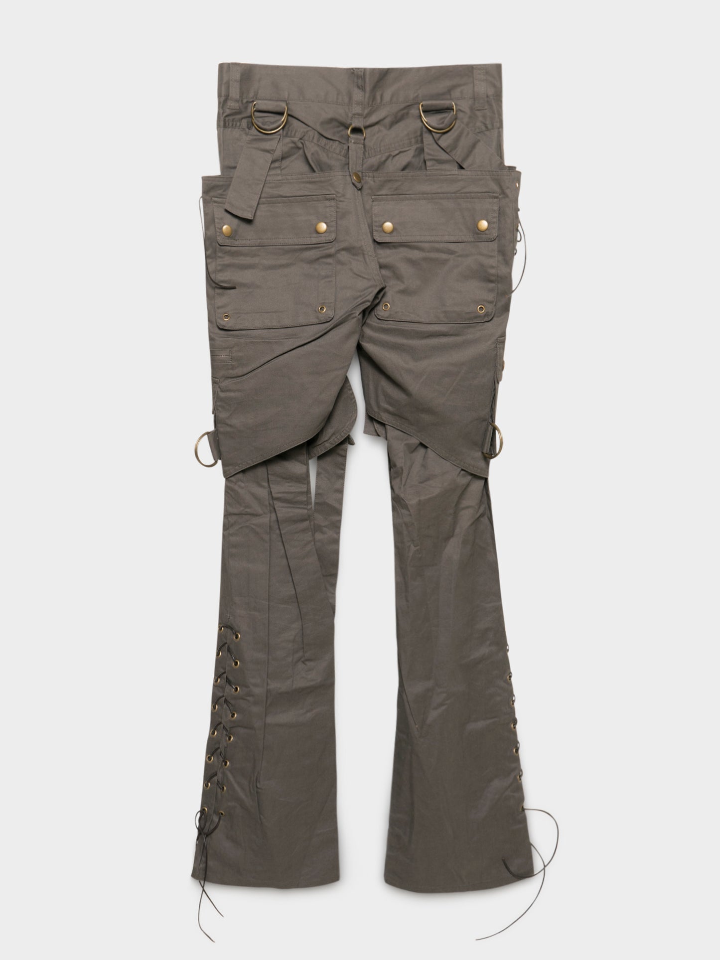 Flared Bondage Cargo Pants