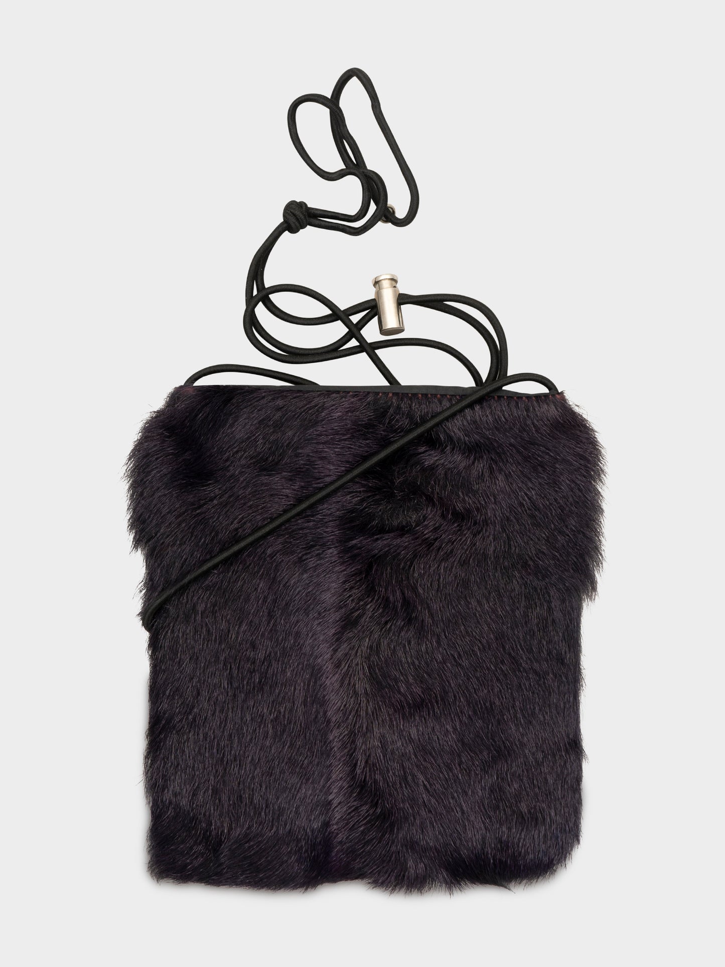 Sport Purple Rabbit Fur Bag