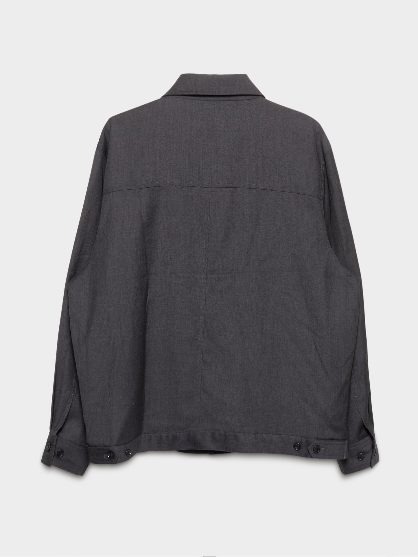 Light Wool Button Up Jacket