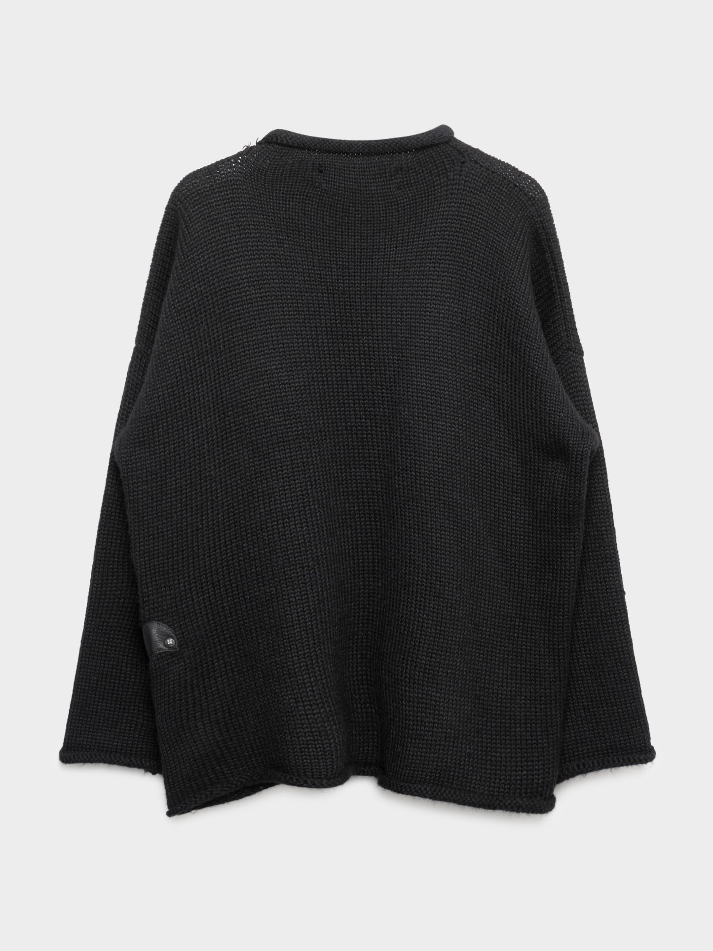 Oversized Fleur Patched Cashmere Sweater