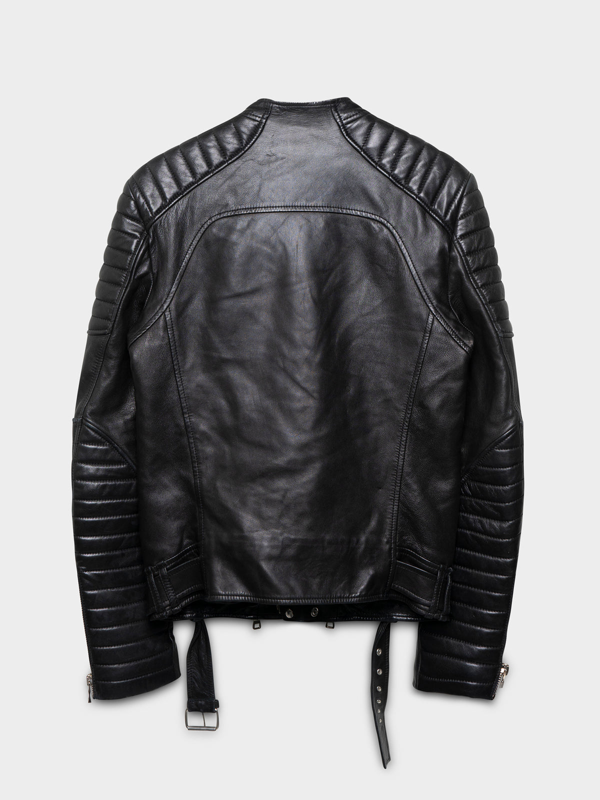 FW10 Quilted Leather Biker Jacket