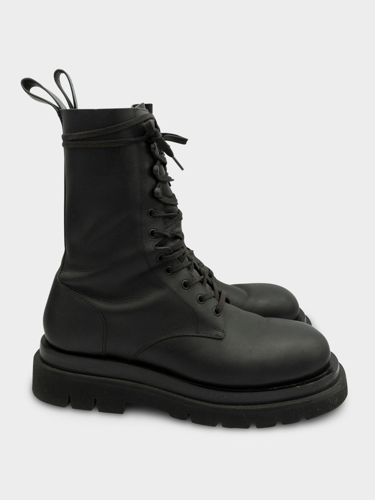 Leather Lug Military Boots