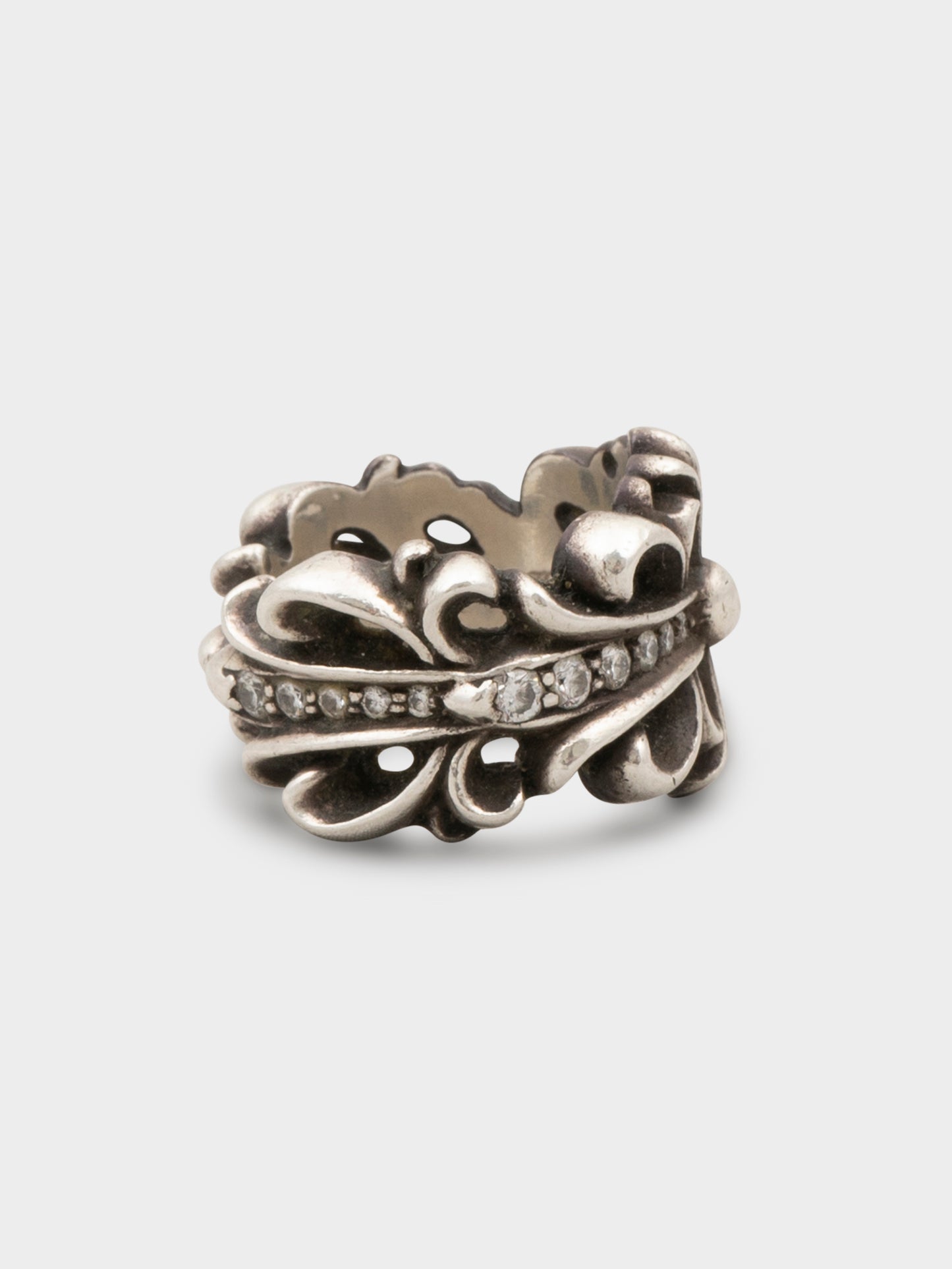 Diamond Double Floral Ring