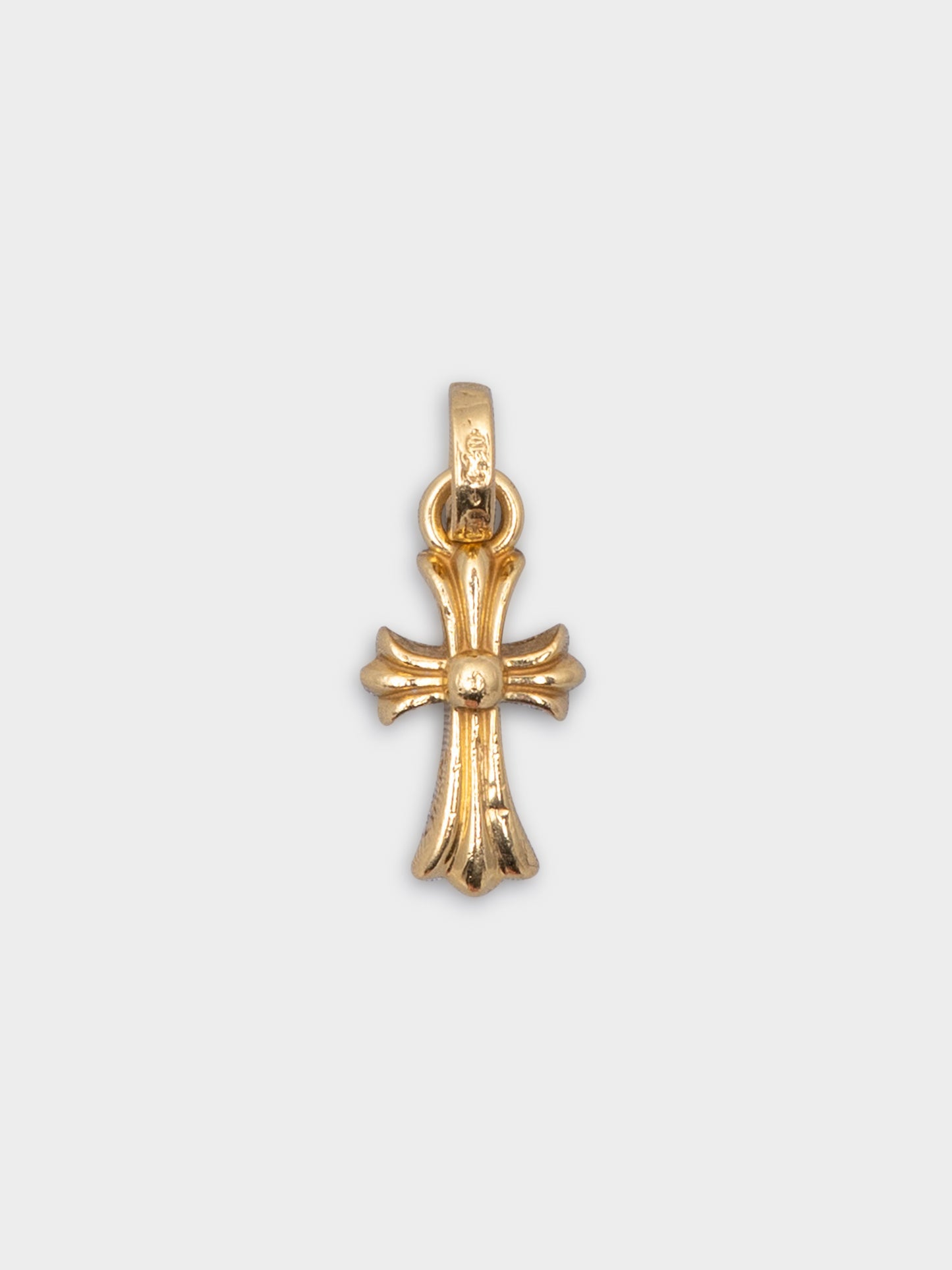 22k Ruby Baby Fat Cross Pendant