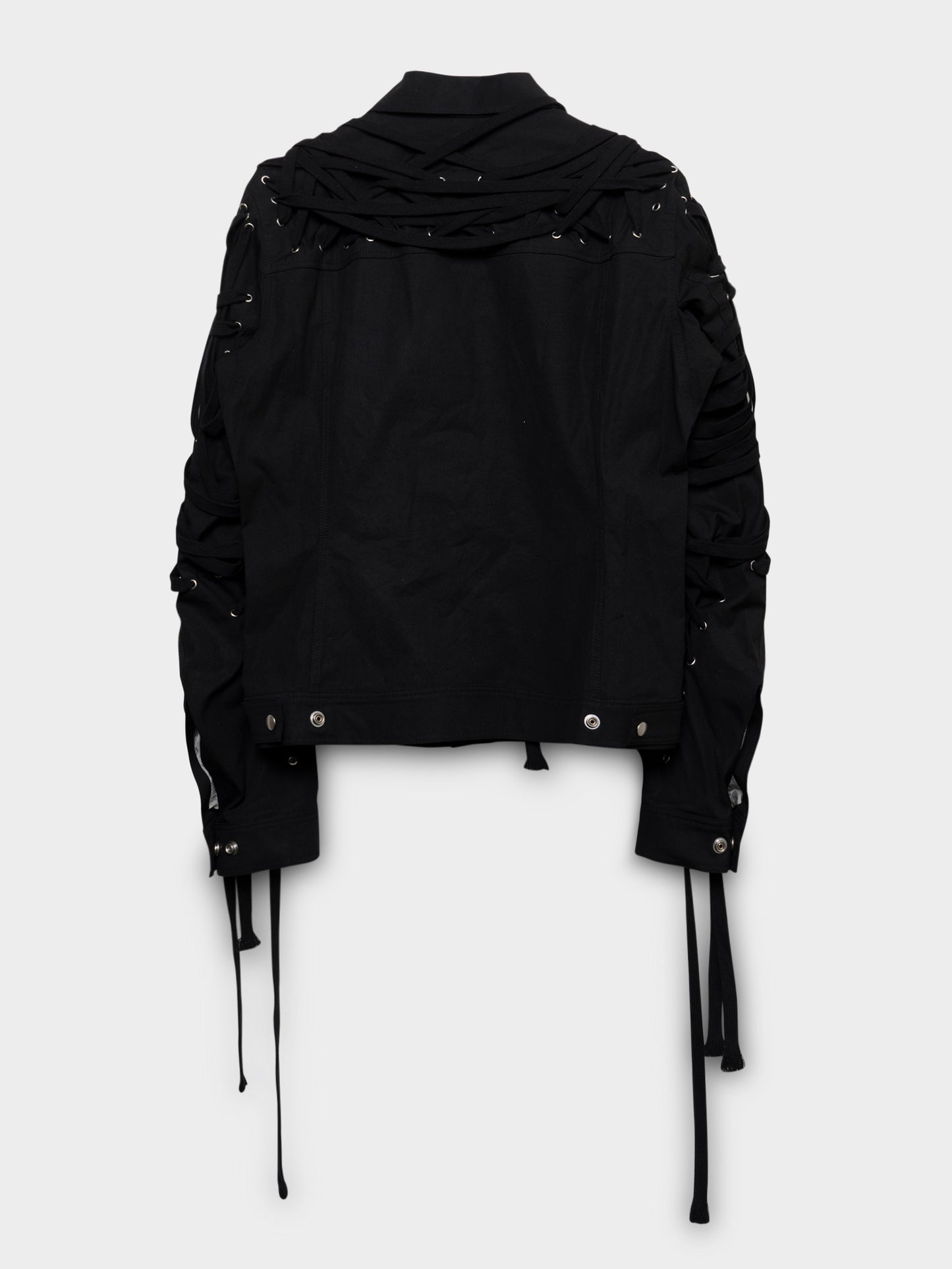 SS20 Triple Black Megalace Jacket