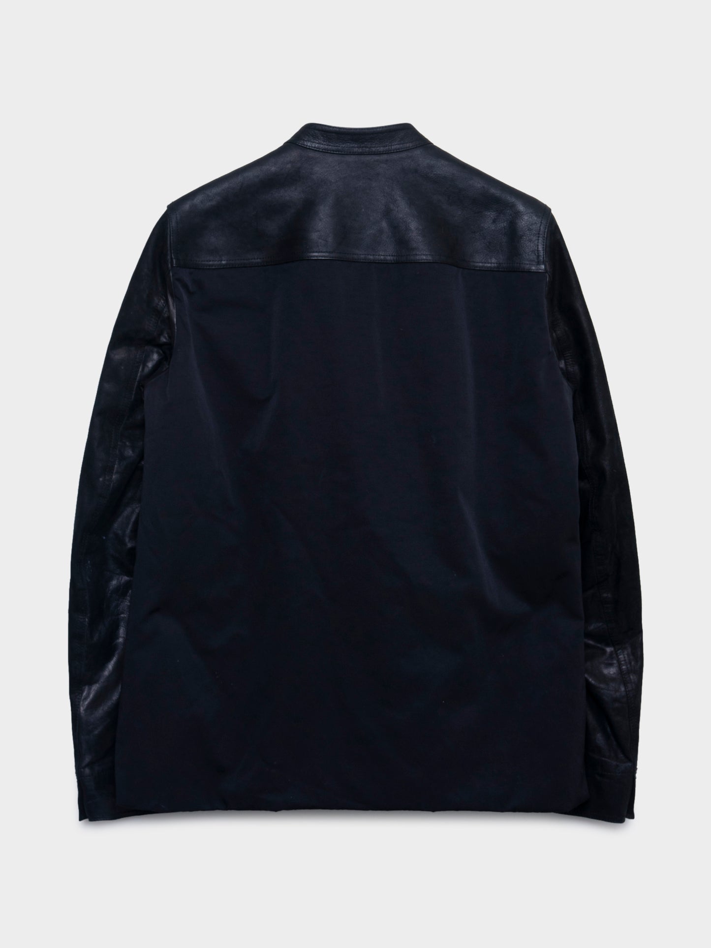 ‘Moody’ Padded Leather Cafe Racer Jacket