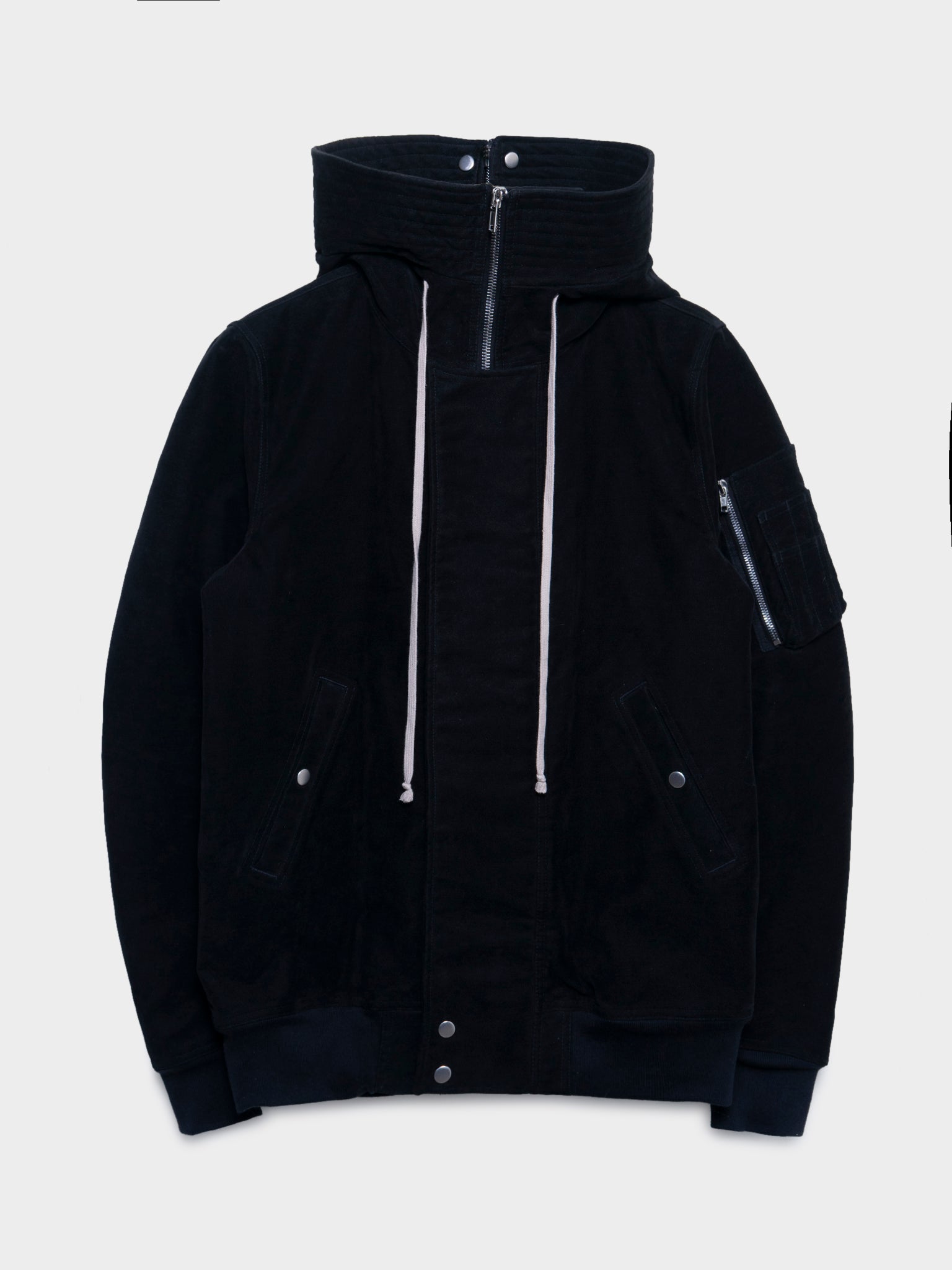 Buy Rick Owens 'Glitter' Moleskin Exploder Parka Online at Groupie