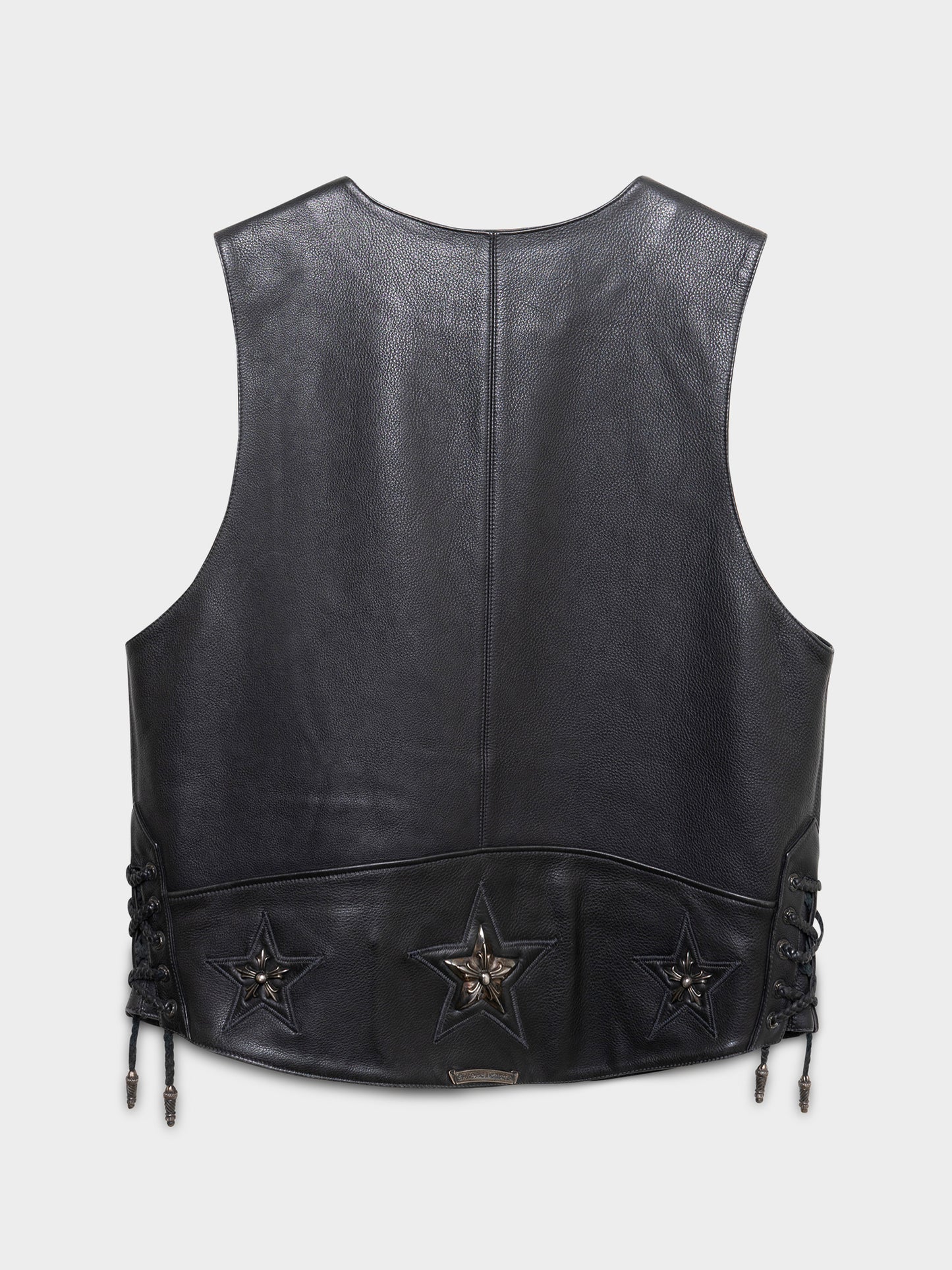 Silver Star Leather Vest