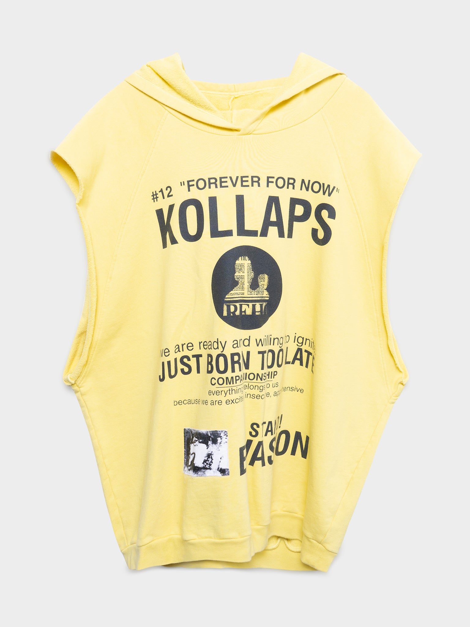 Buy Raf Simons Kollaps Redux Sleeveless Hoodie Online at Groupie