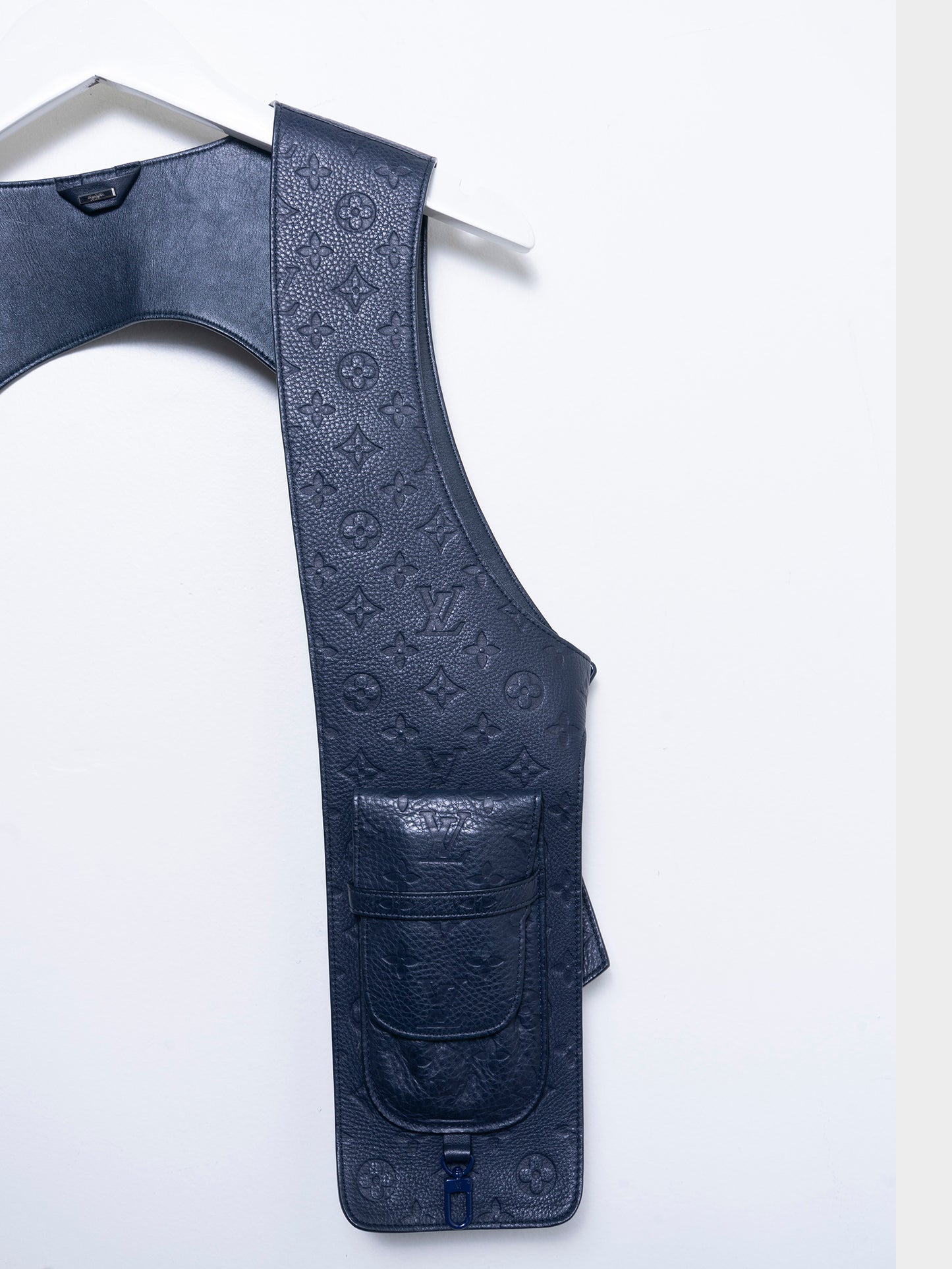 Leather Embossed Monogram Holster Vest