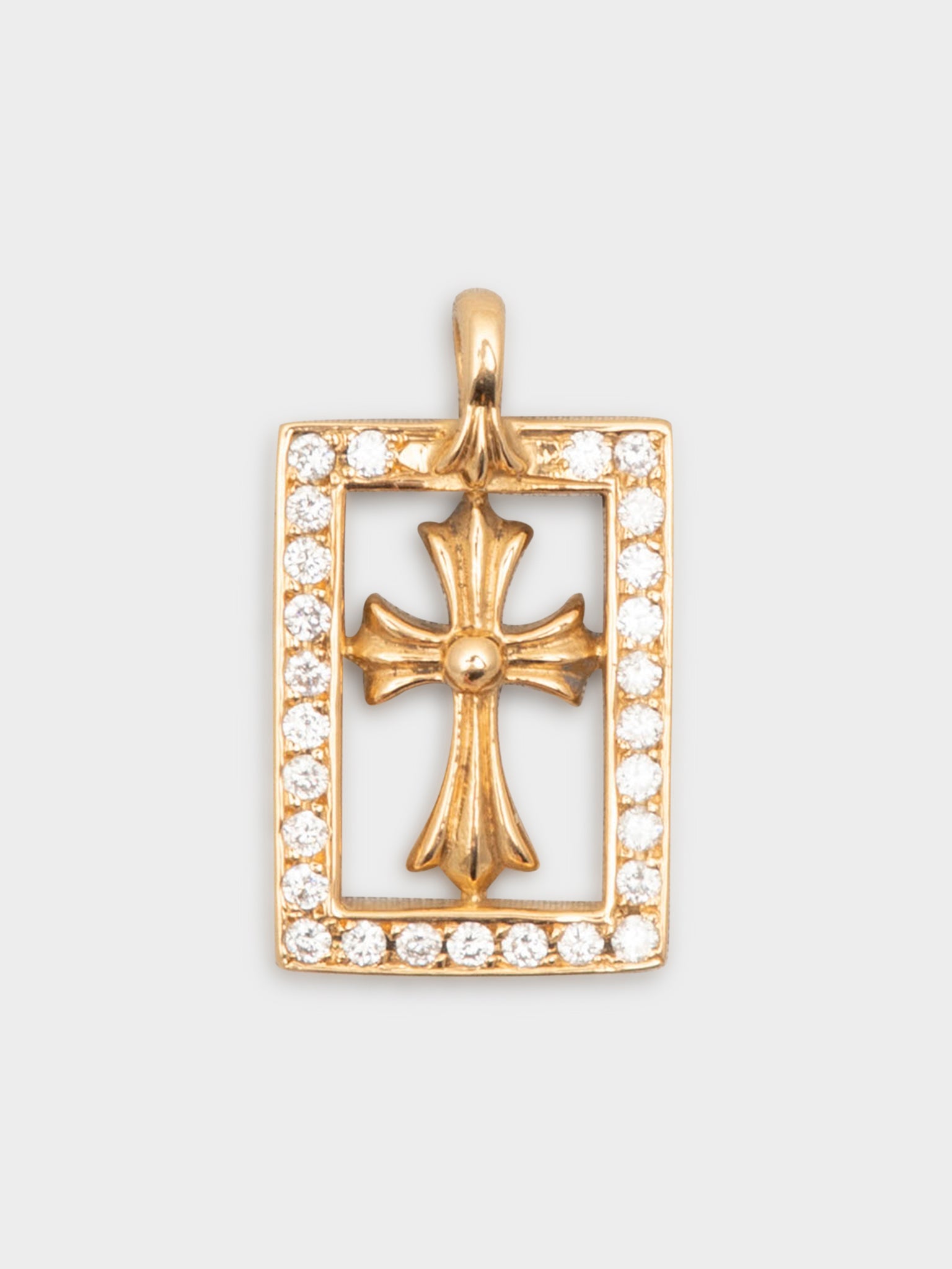 Buy Chrome Hearts 22k Diamond Baby Fat Frame Pendant Online at Groupie