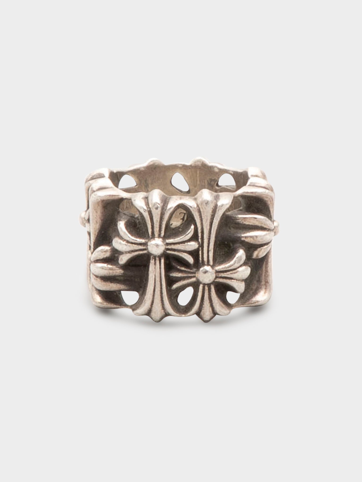 Buy Chrome Hearts Square Cemetery Ring Online at Groupie