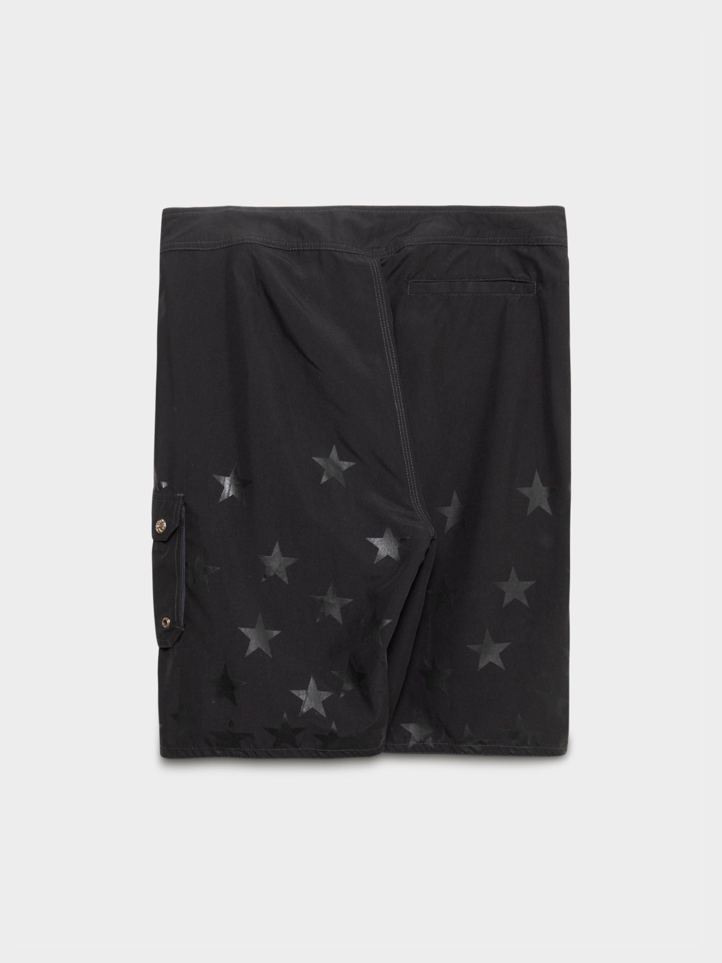 Patched Swim Trunks