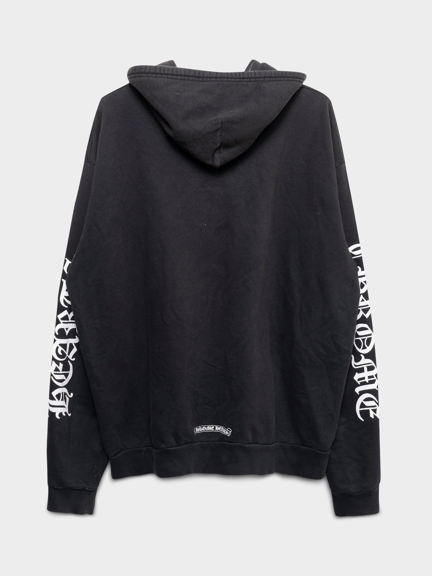 Vertical Scroll Logo Zip-Up Hoodie