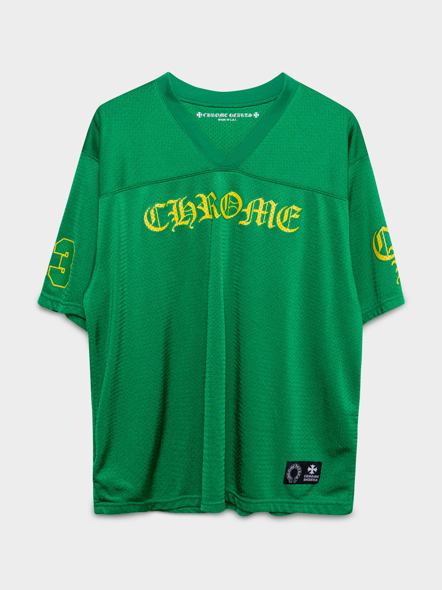 Chrome Hearts Mesh Jersey 半パンツ\"Green\" Chrome Hearts Floral Mesh Jersey Pants Green Gold | eBay