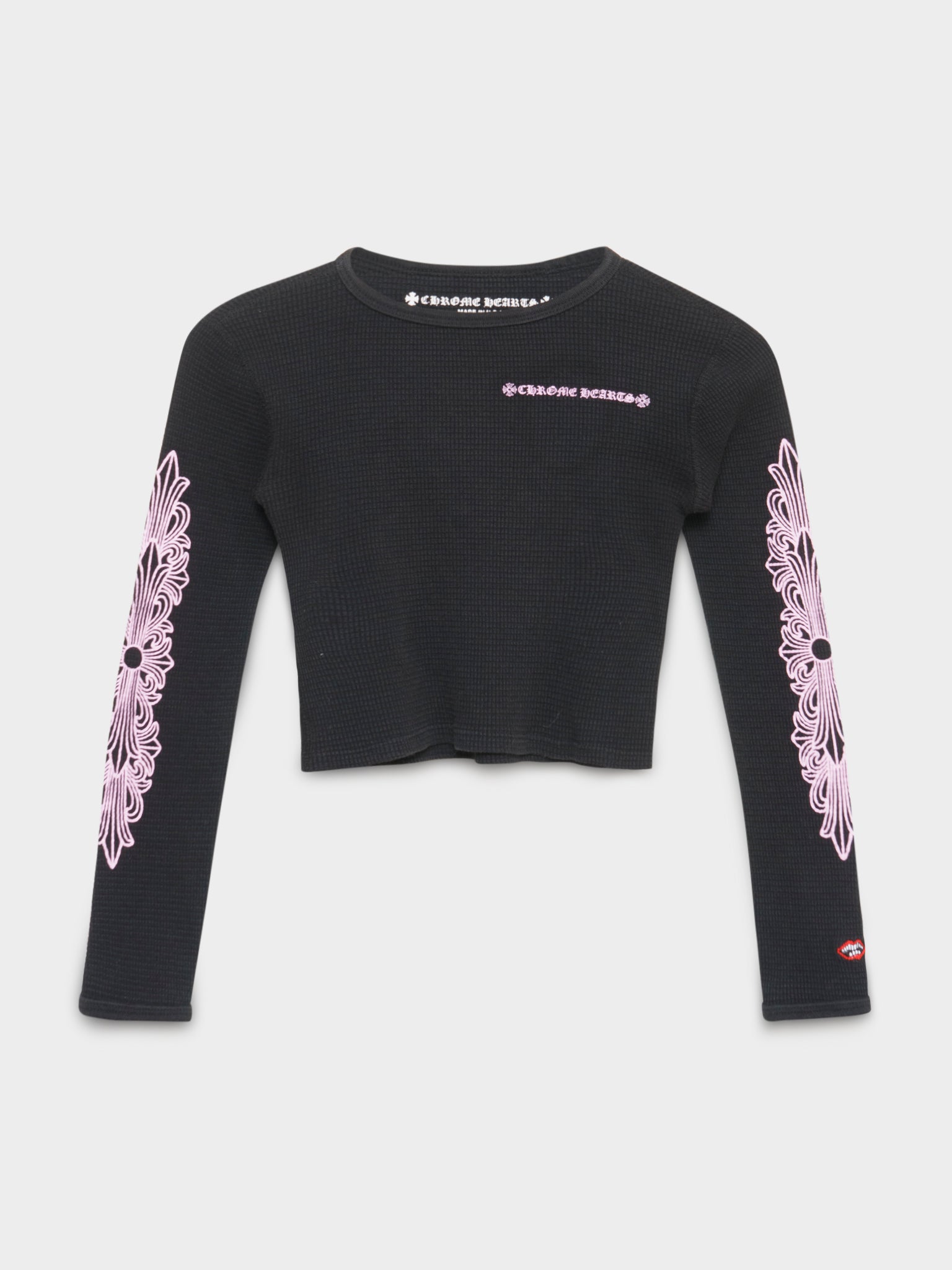 Buy Chrome Hearts Pink on Black Thermal Shirt Online at Groupie