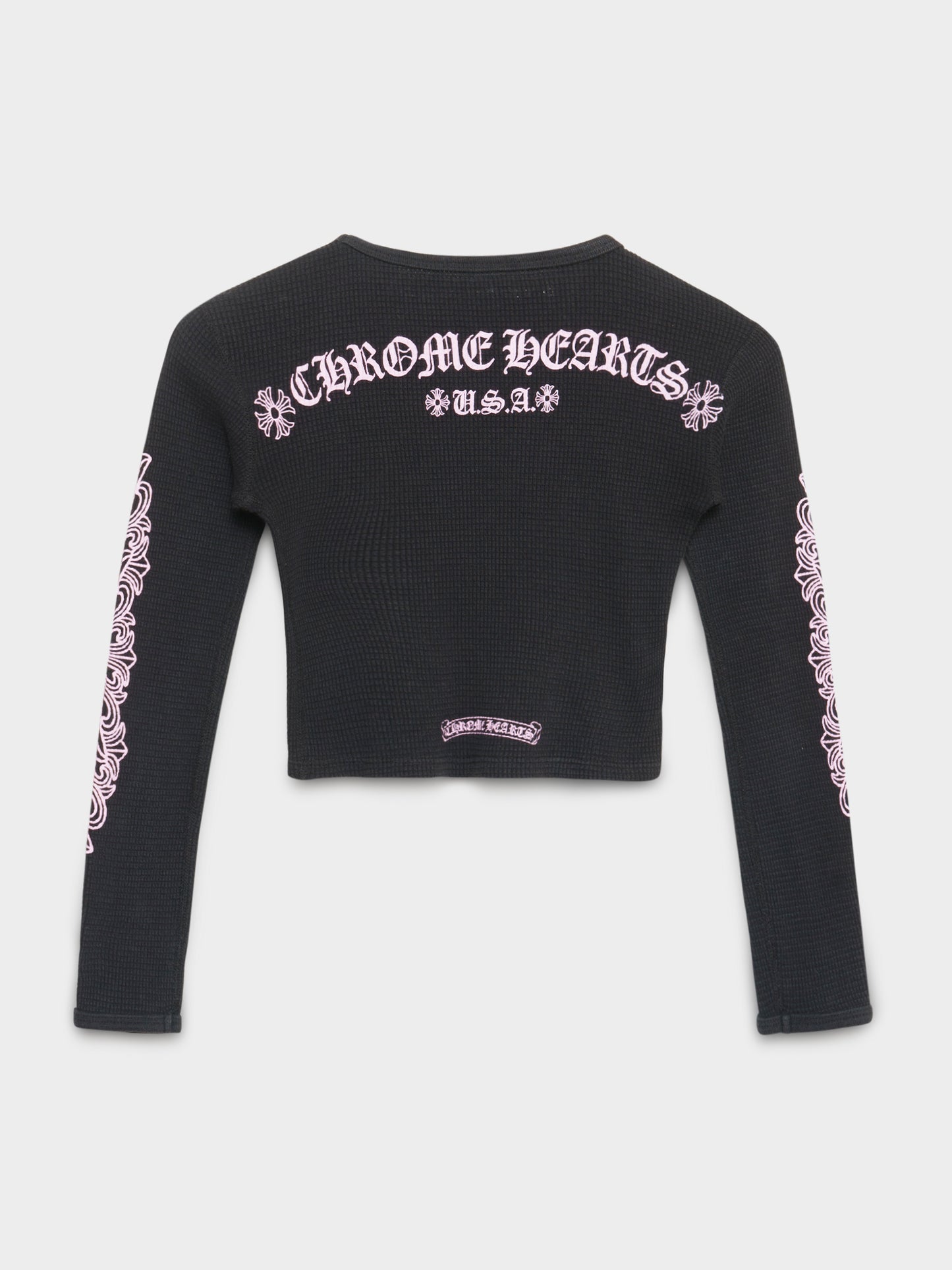 Pink on Black Thermal Shirt