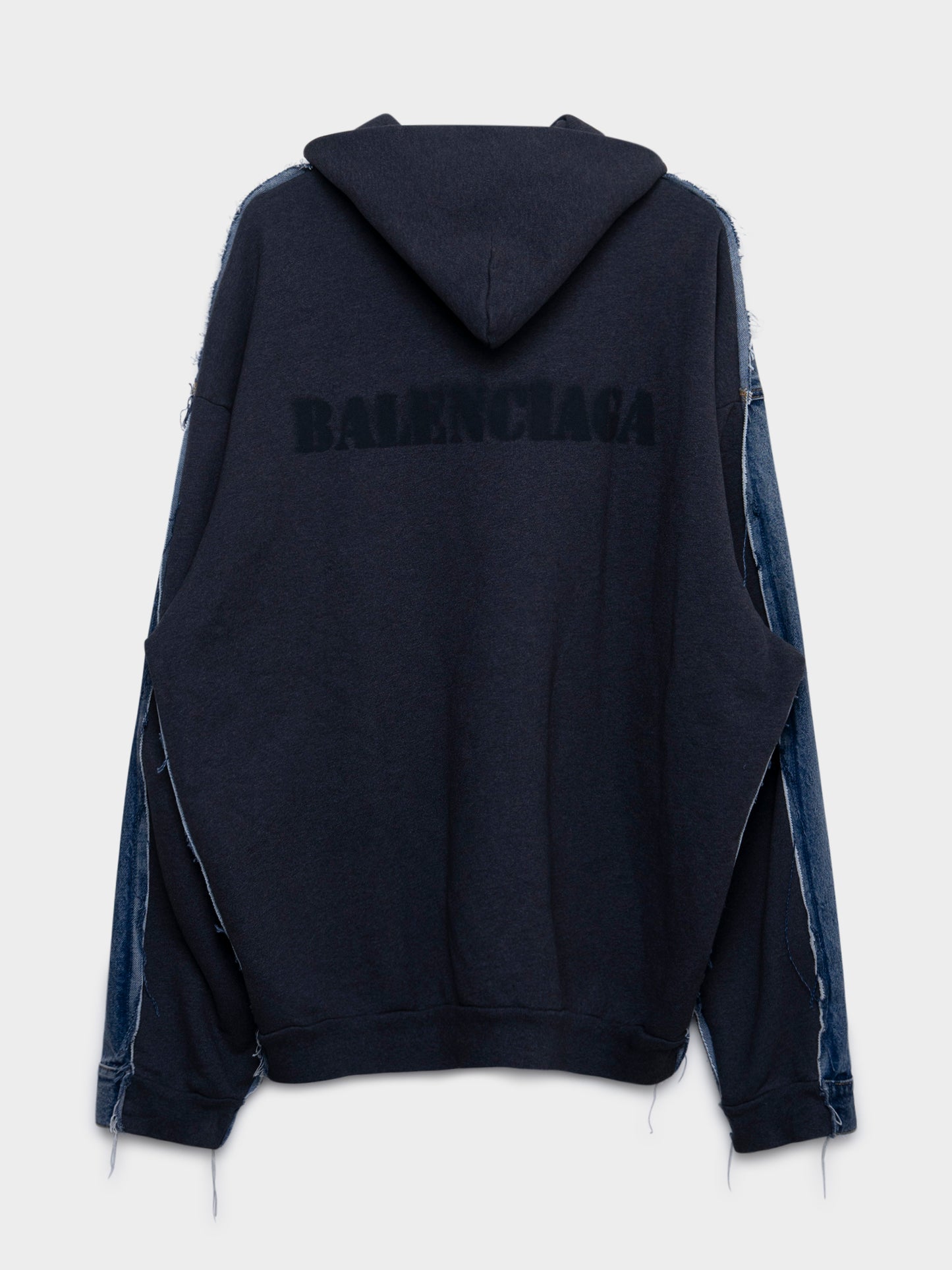 Hybrid Hooded Denim Jacket