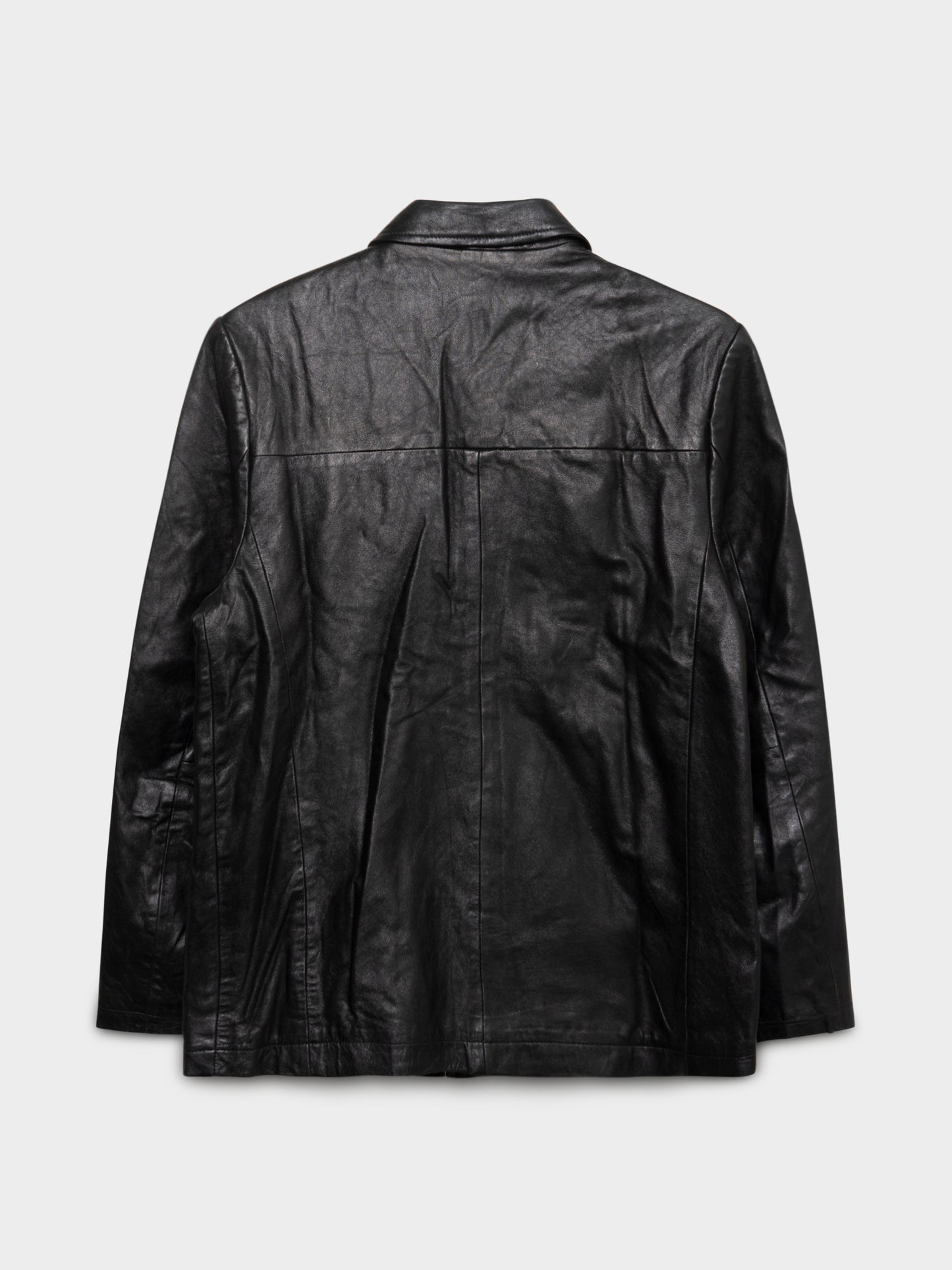 Zip-Up Leather Jacket