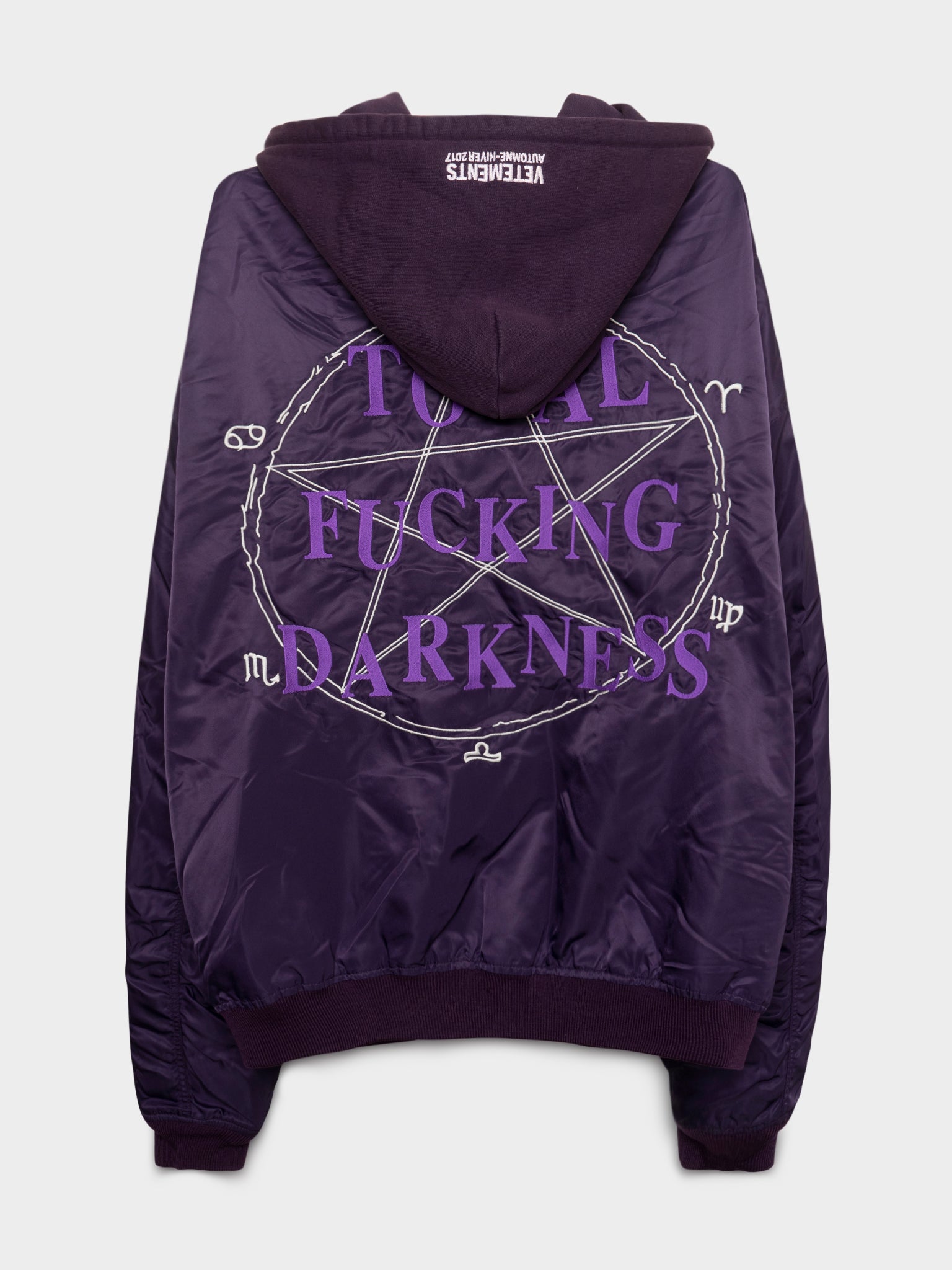 Buy Vetements Purple TFD Bomber Online at Groupie