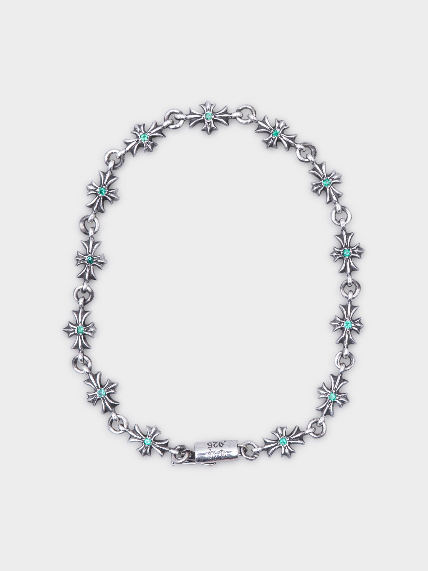 Emerald Tiny E Bracelet