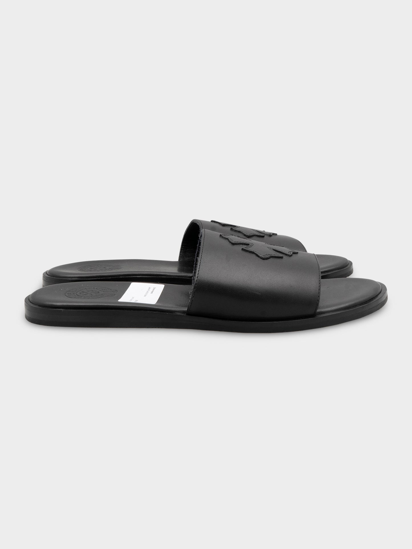 Leather Plus Patch Slides