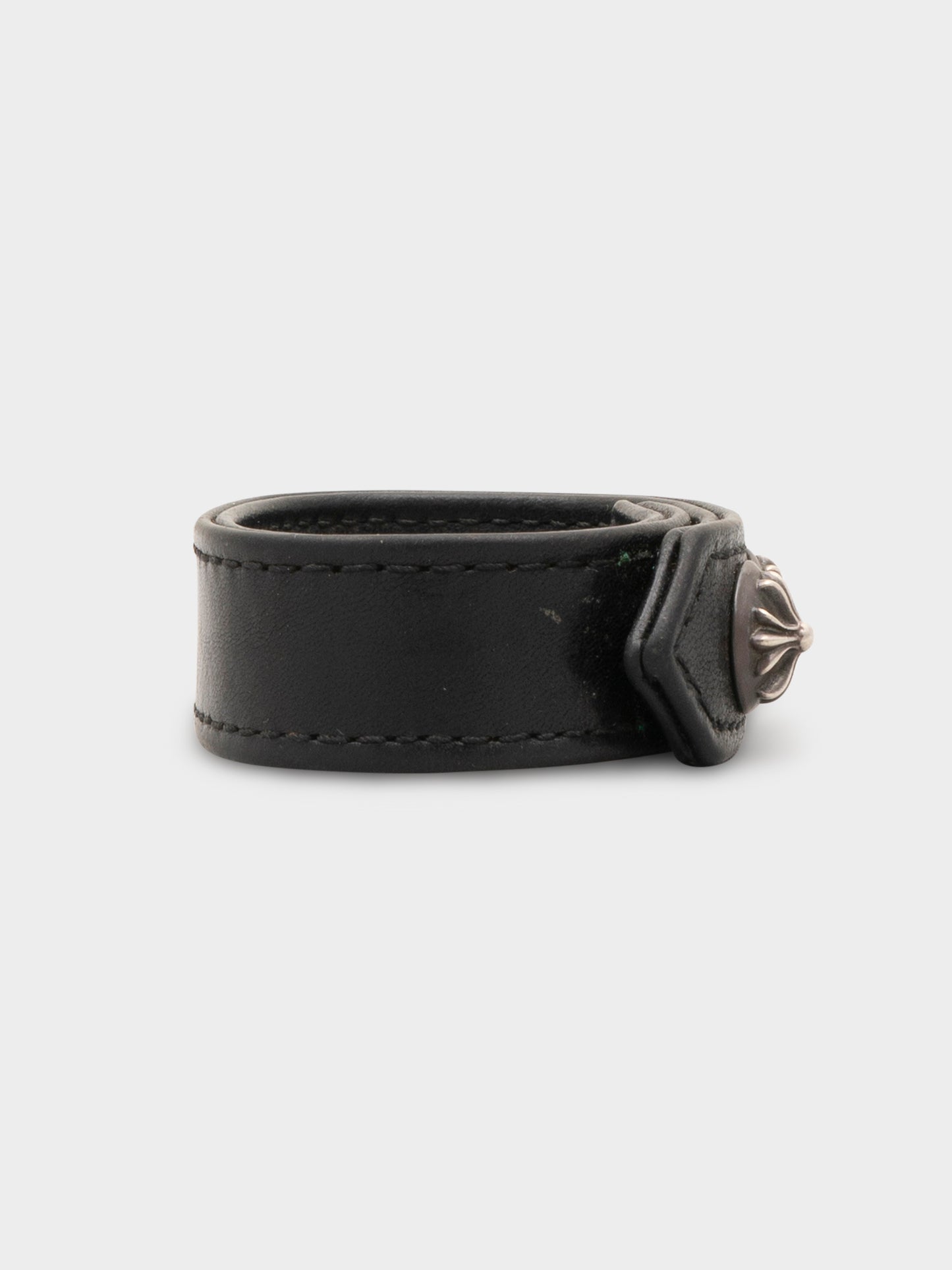 Leather Plus Stud Bracelet