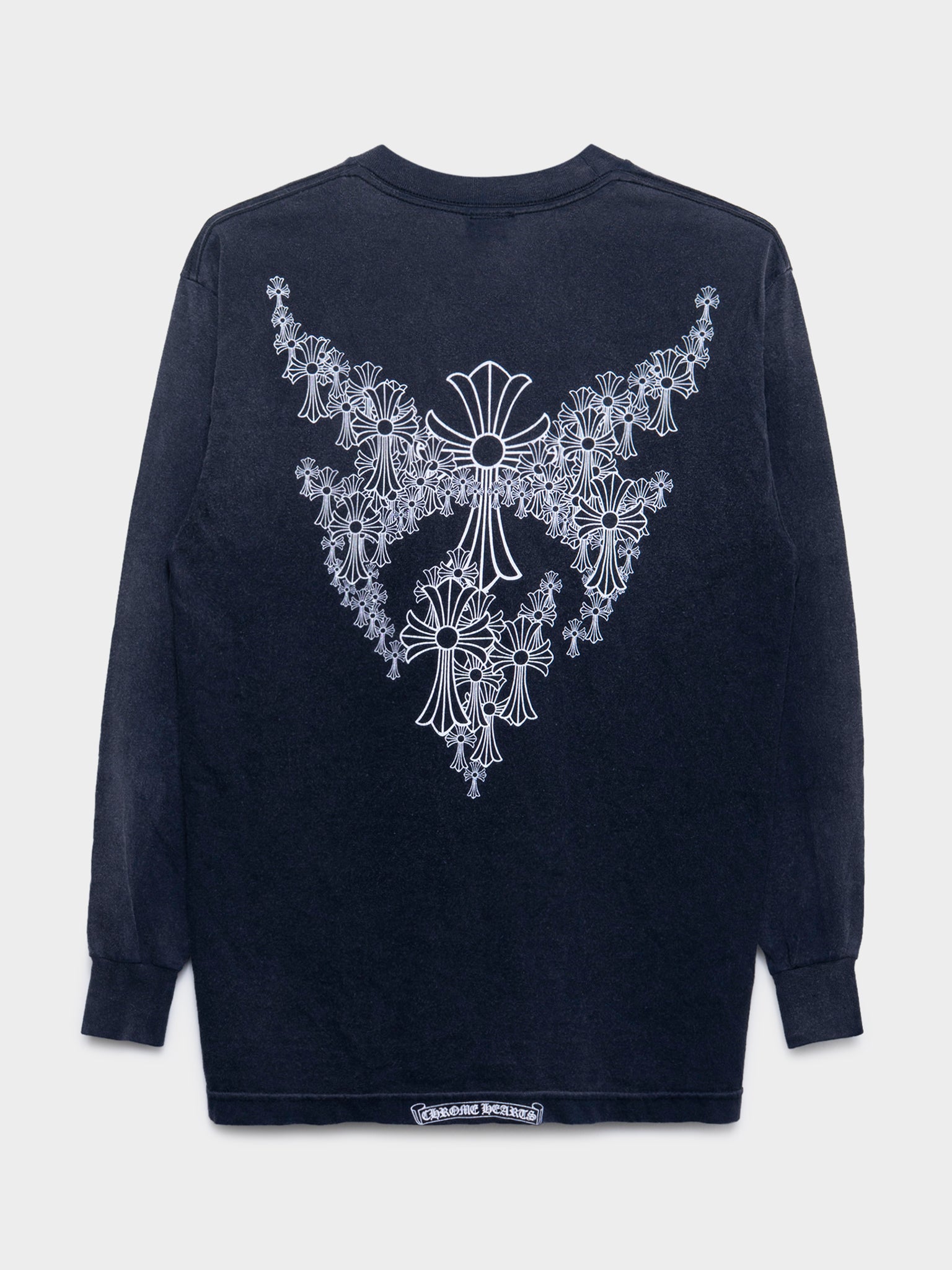 Chrome Hearts クロムハーツ　cemetery wing ロンT L Chrome Hearts: Vintage Faded Cemetery Angel Wings Longsleeve Shirt