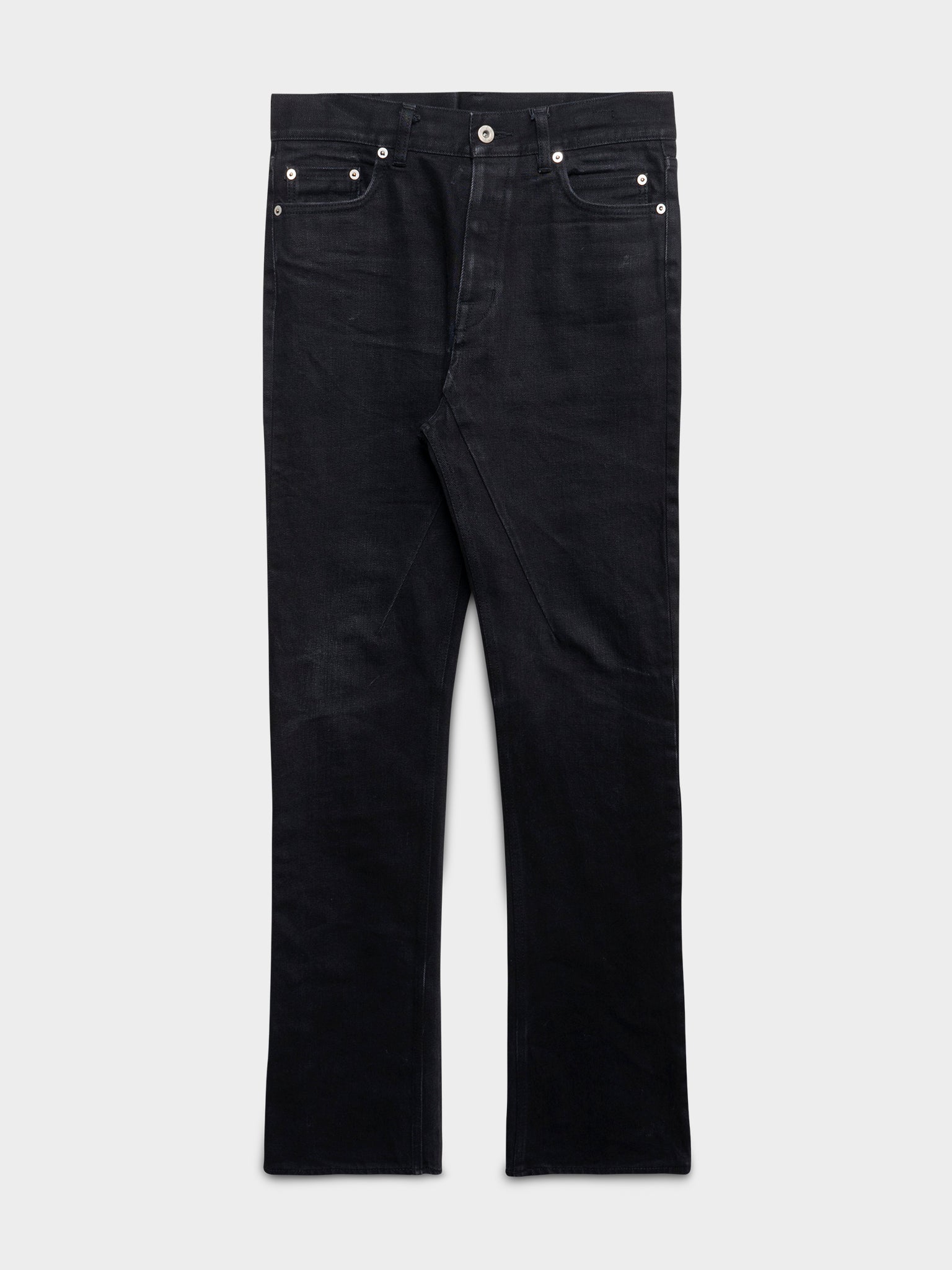 Rickowens Jim Cut Jeansデニムパンツ Rick Owens: Jim Cut Japanese Selvedge Denim Jeans | Groupie