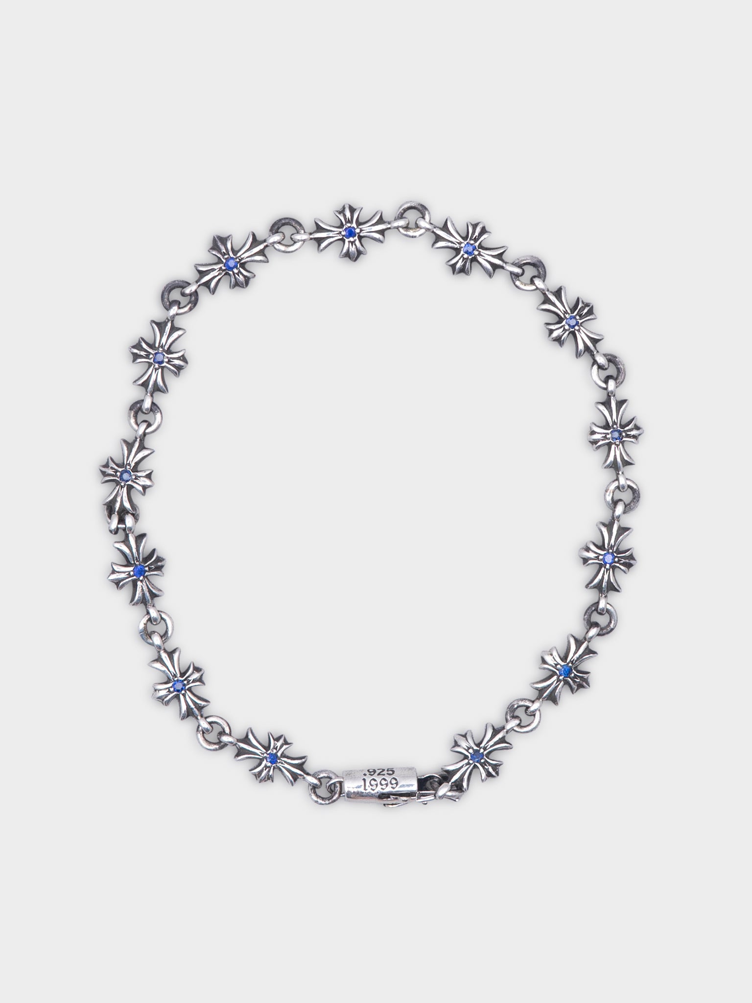 Buy Chrome Hearts Blue Sapphire Tiny E Bracelet Online at Groupie