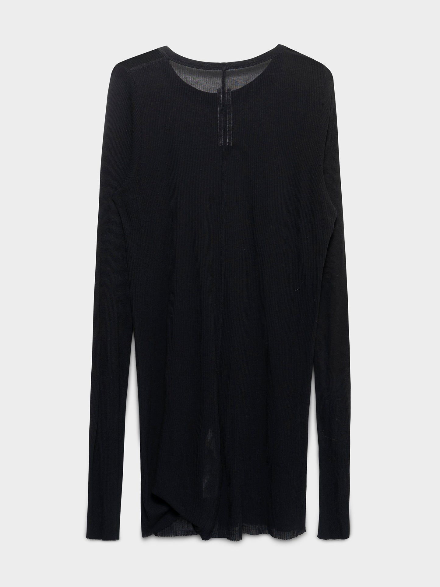 “Forever” Silk Ribbed Longsleeve Shirt