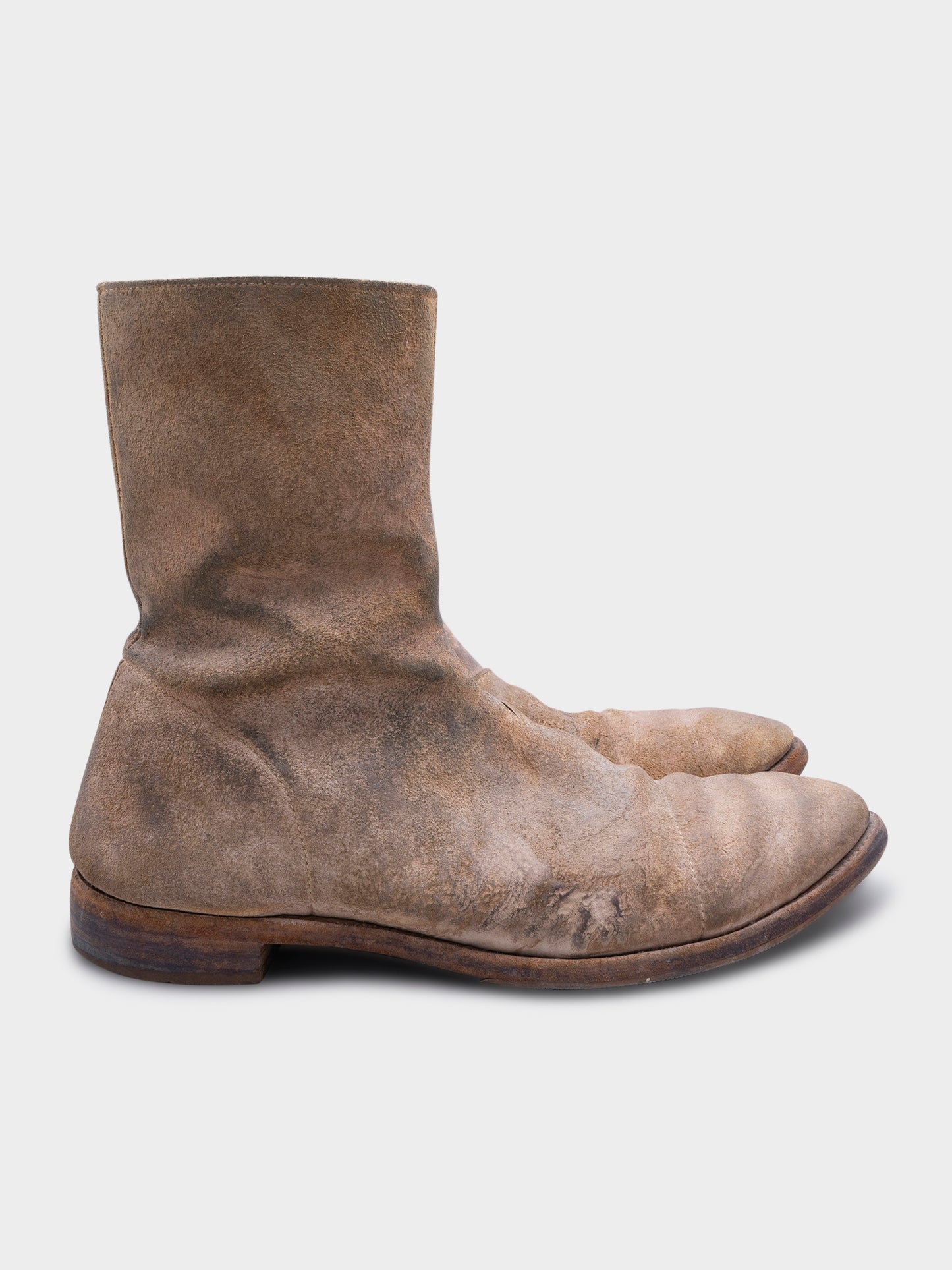 Reversed Pony Hair Boots