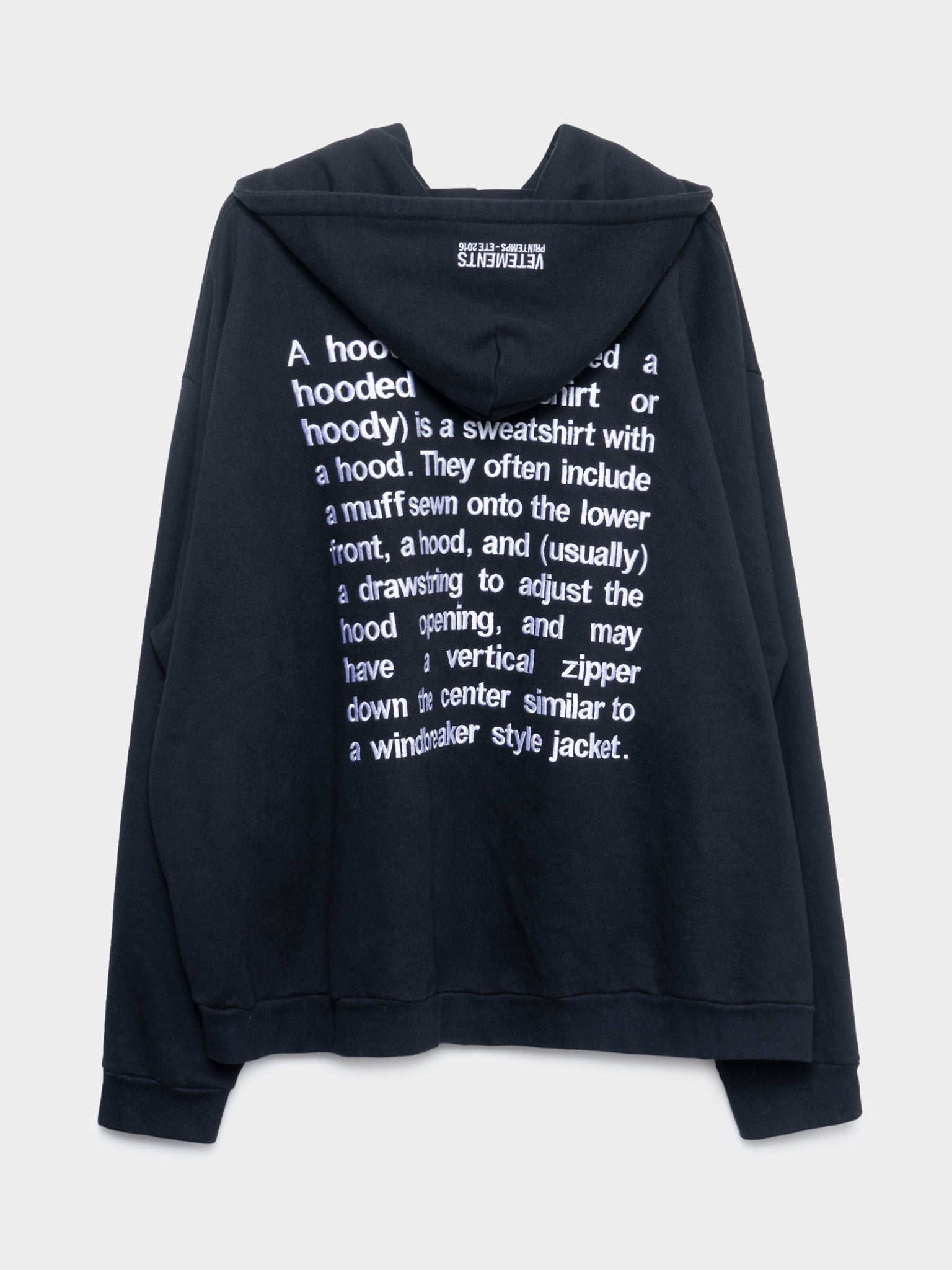 Buy Vetements Definition Hoodie Online at Groupie