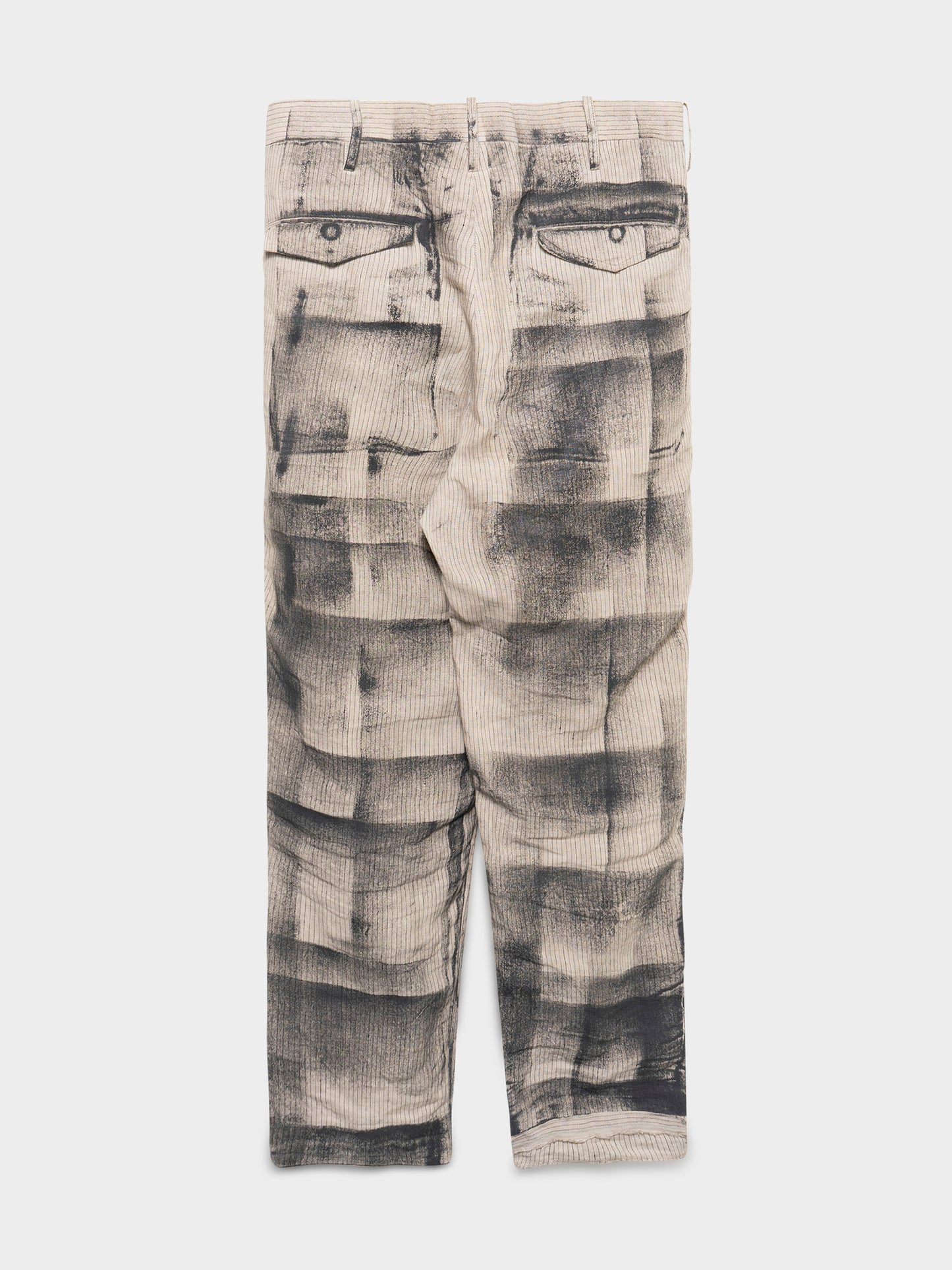 SS15 Painted Plaid Trompe Pants