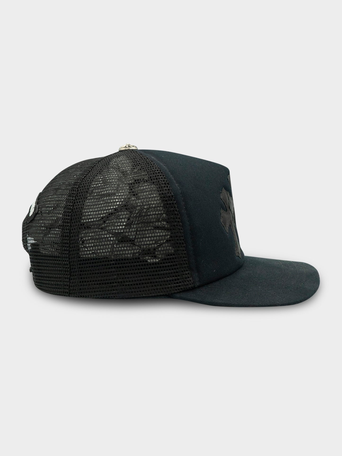Triple Cross Black Trucker Hat