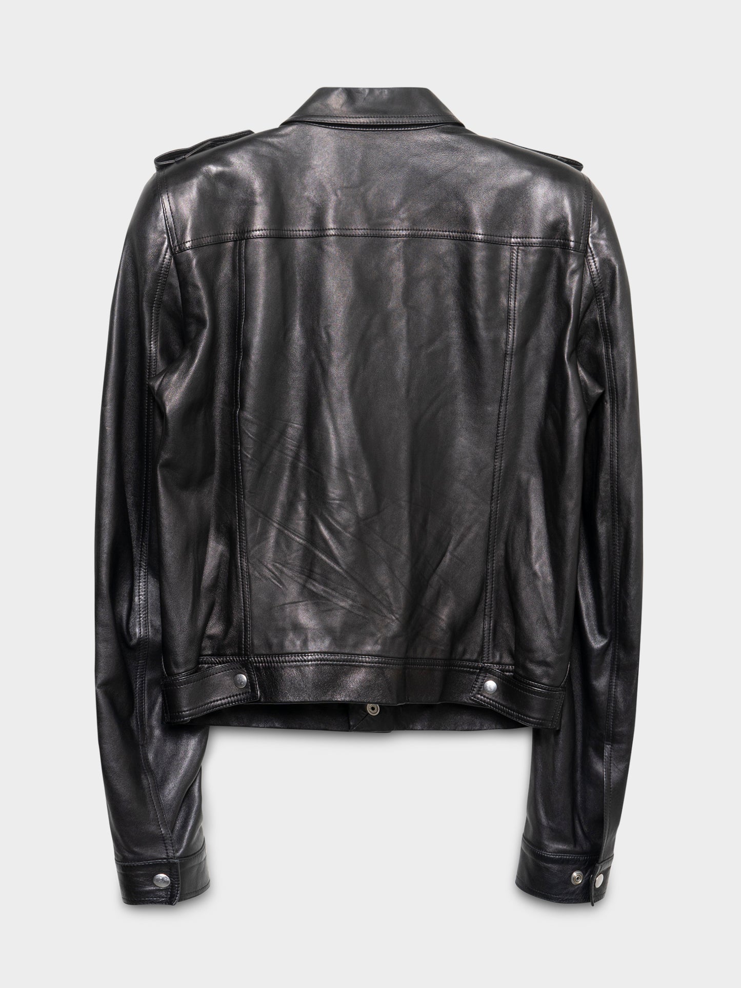 SS20 “Tecuatl” Lamb Leather Military Jacket