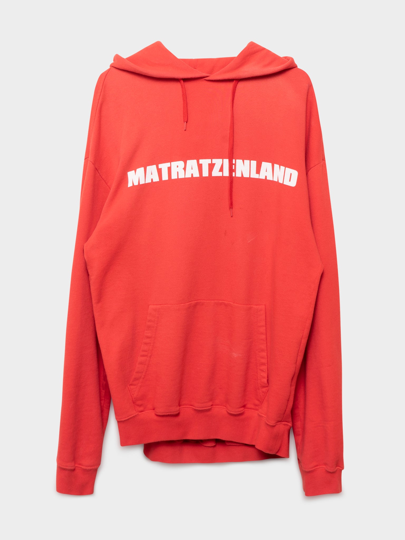 Vetements: Matratzenland Red Hoodie | Groupie