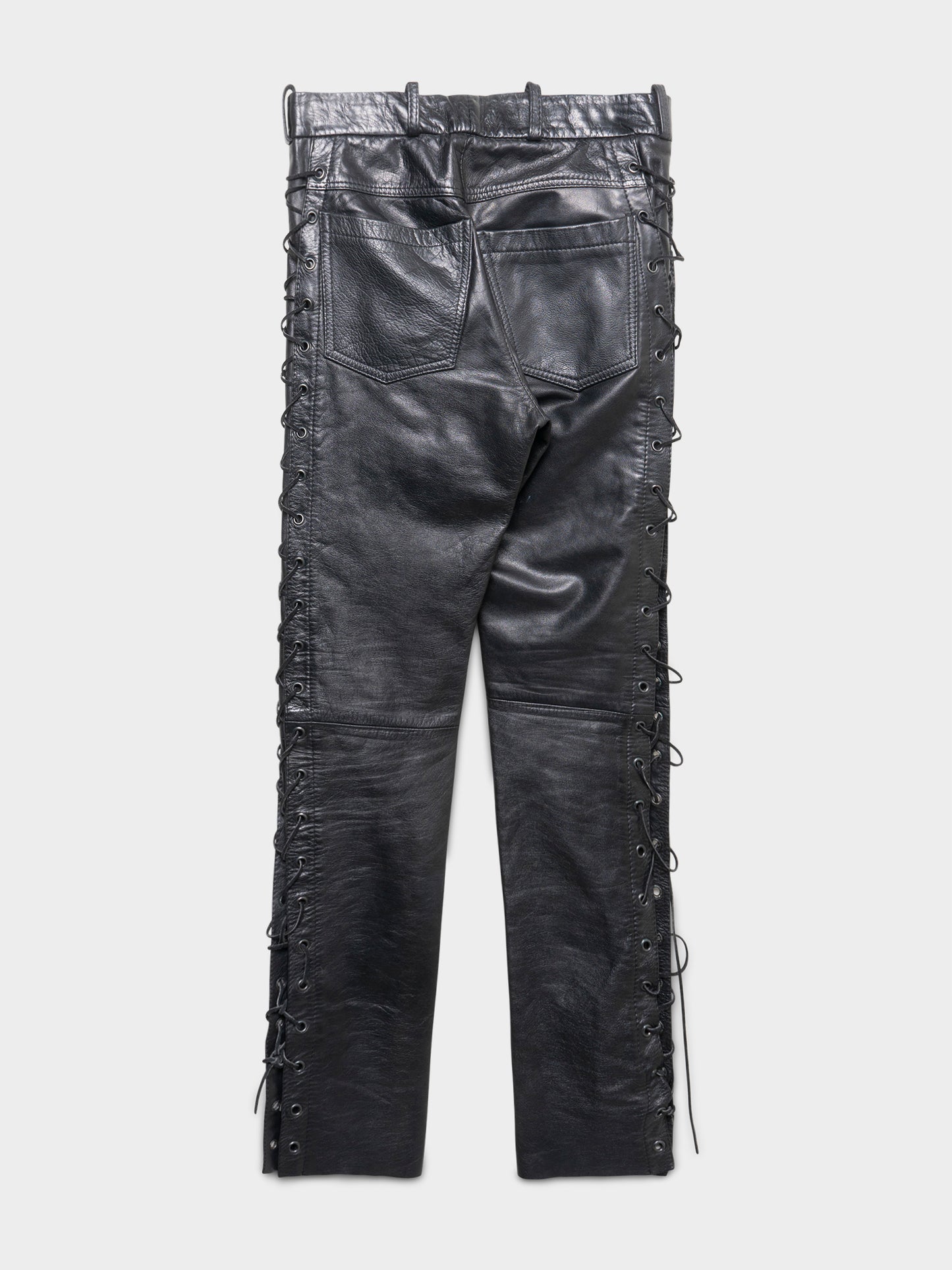 AW98 “Radioactivity” Laced Leather Pants