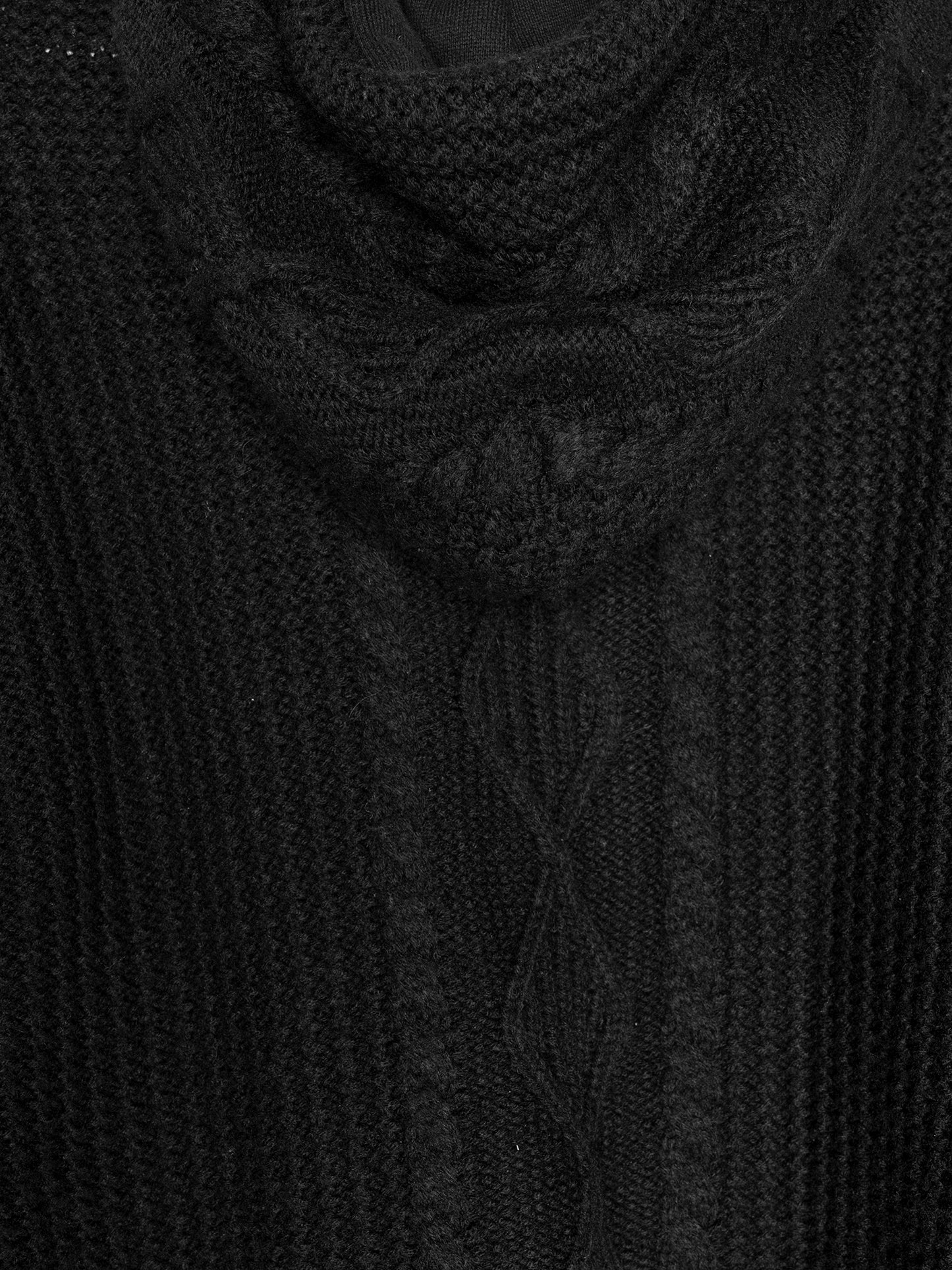 Chunky Knit Zip Up Hoodie